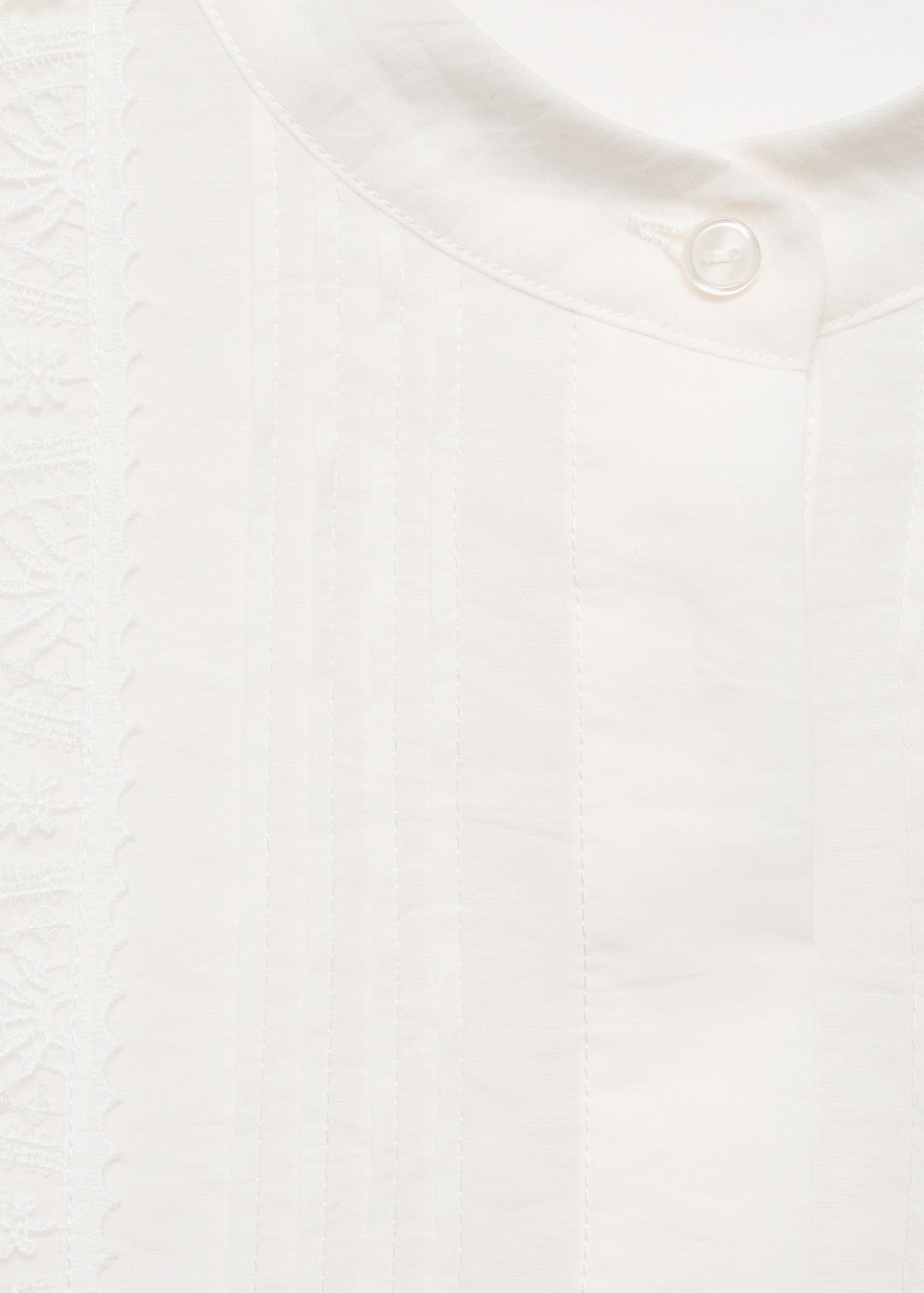 Blouse With Lace Trim Details