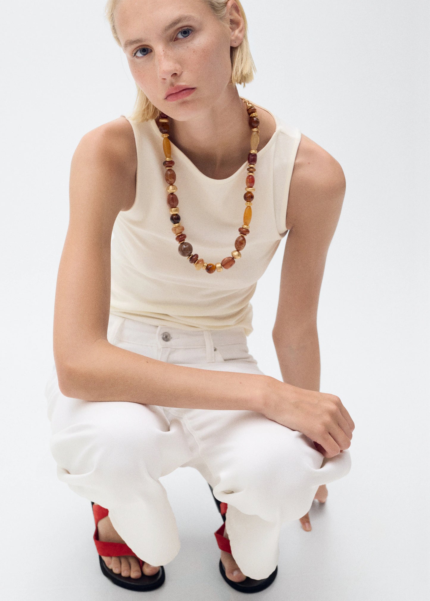 Boat Neck Strapless Top