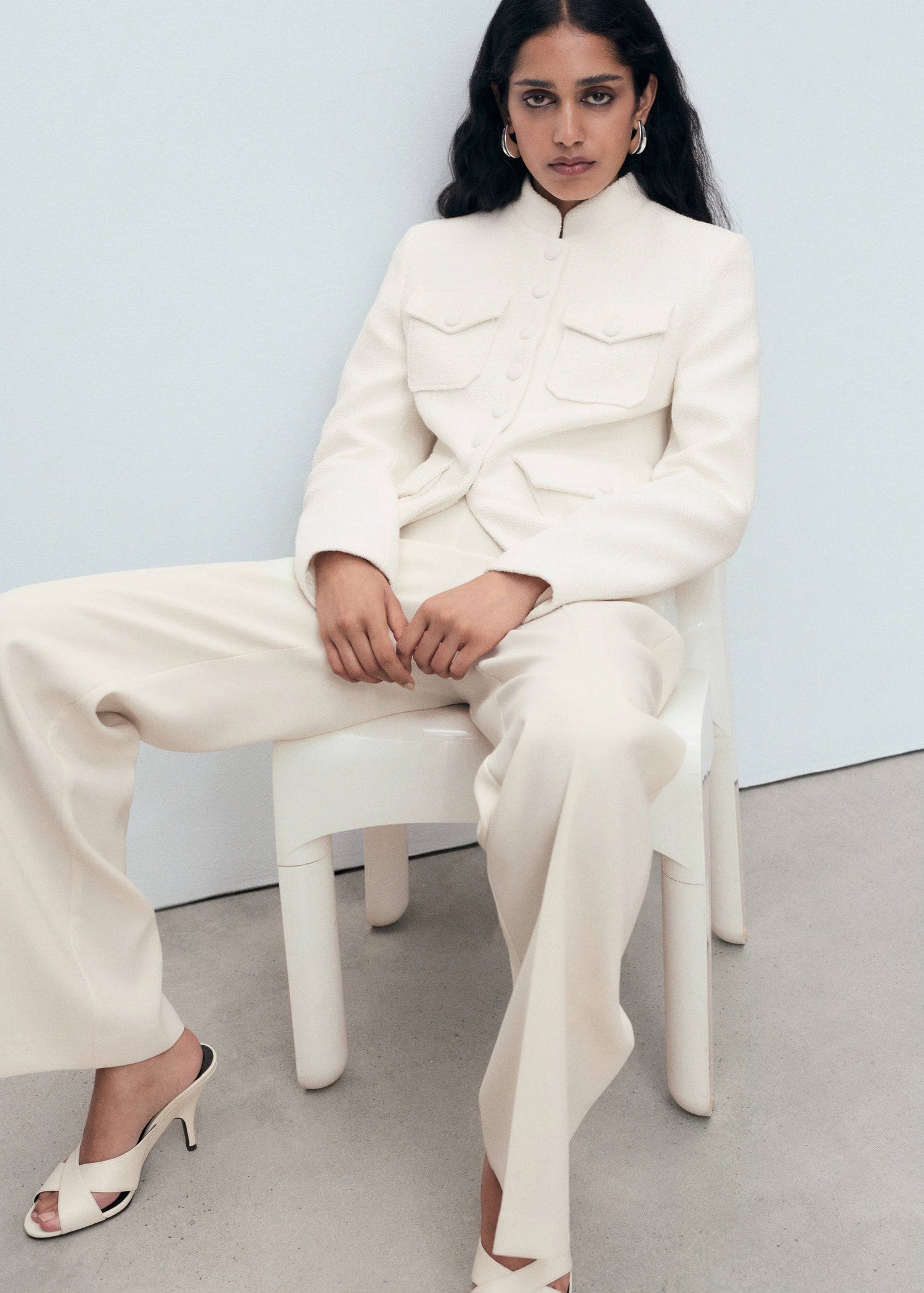 Boucle Jacket With Pockets