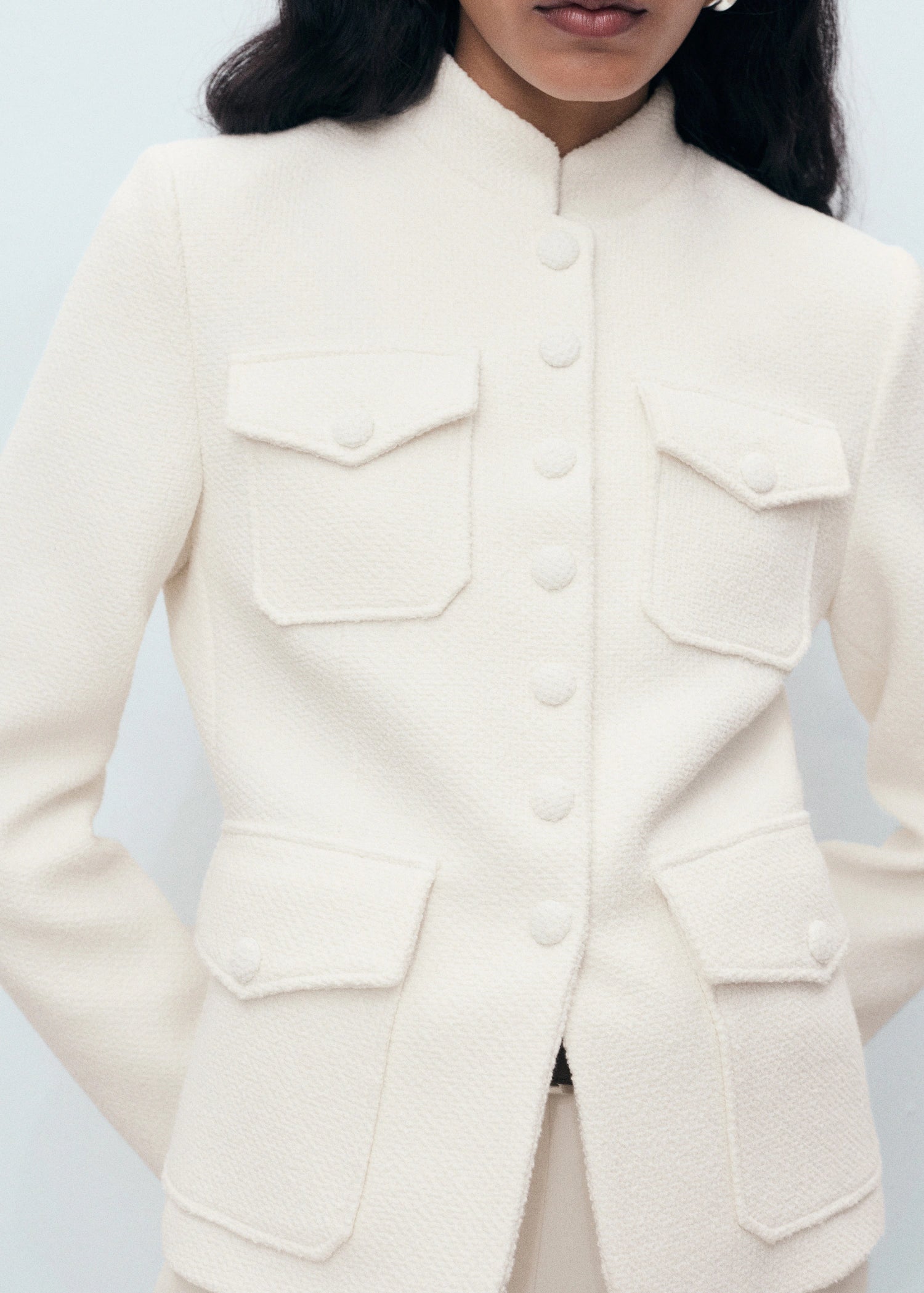 Boucle Jacket With Pockets