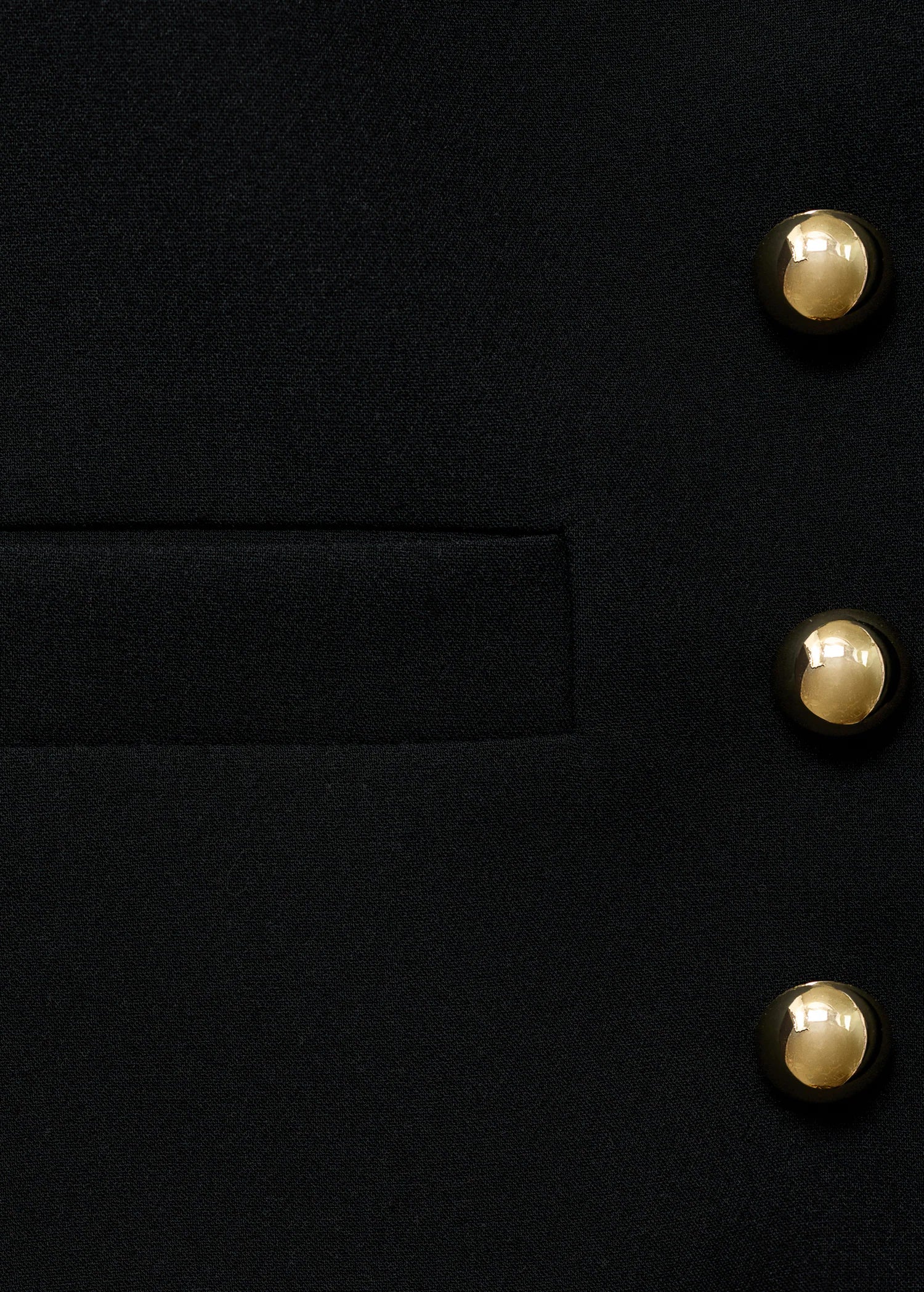 Buttoned Cropped Jacket