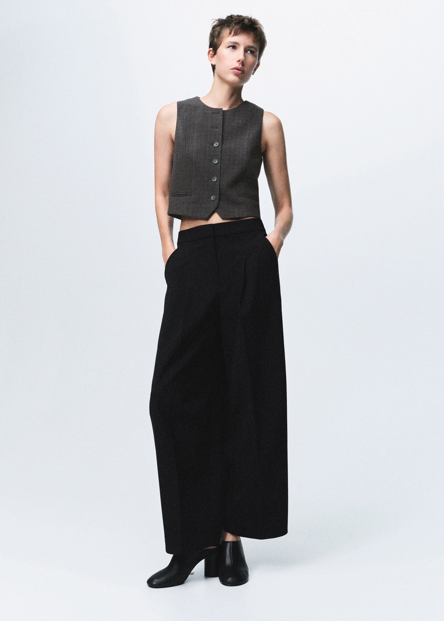 Check Suit Waistcoat