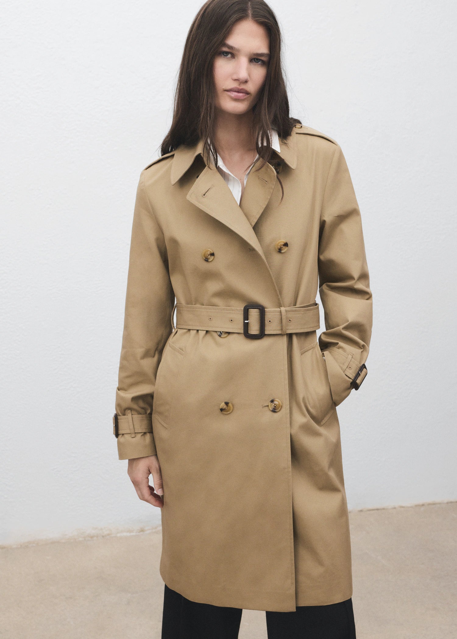 Classic Trench Coat With Belt