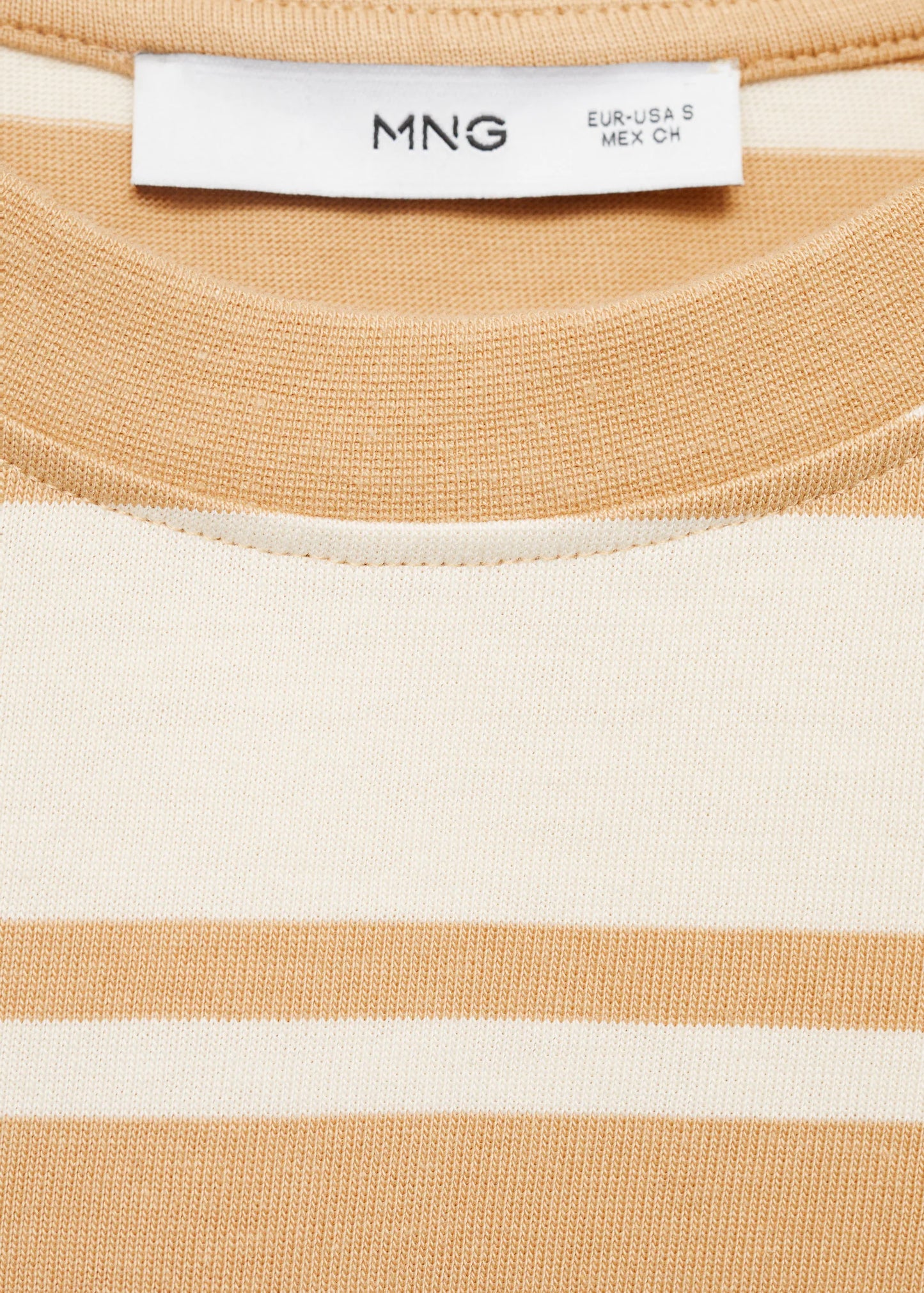 Contrasting Collar Cotton T Shirt