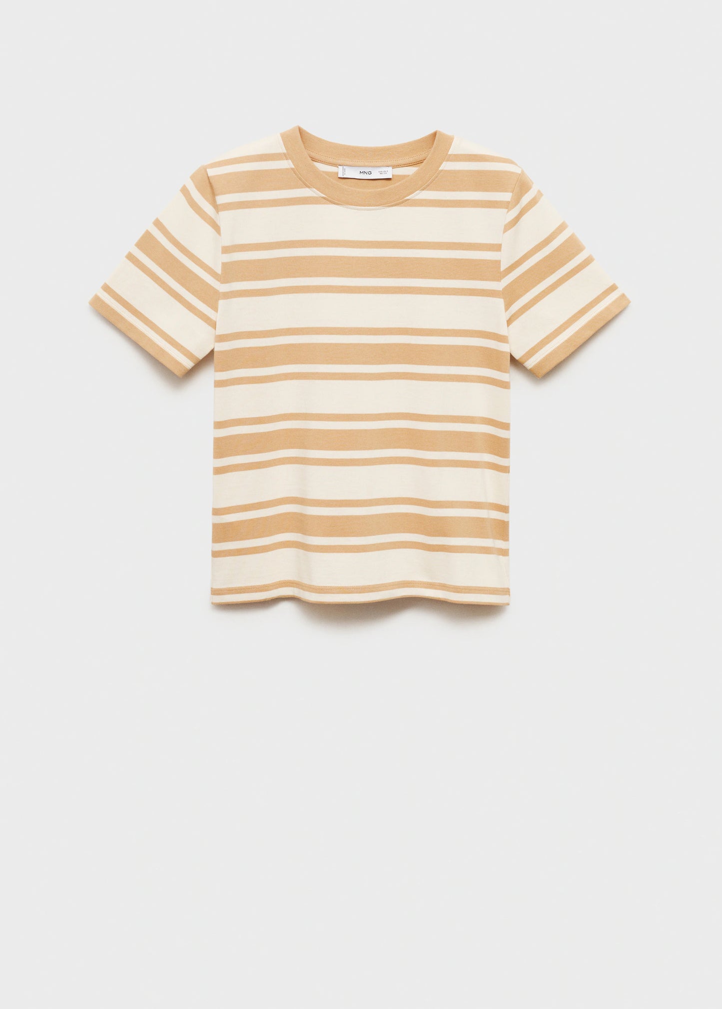 Contrasting Collar Cotton T Shirt