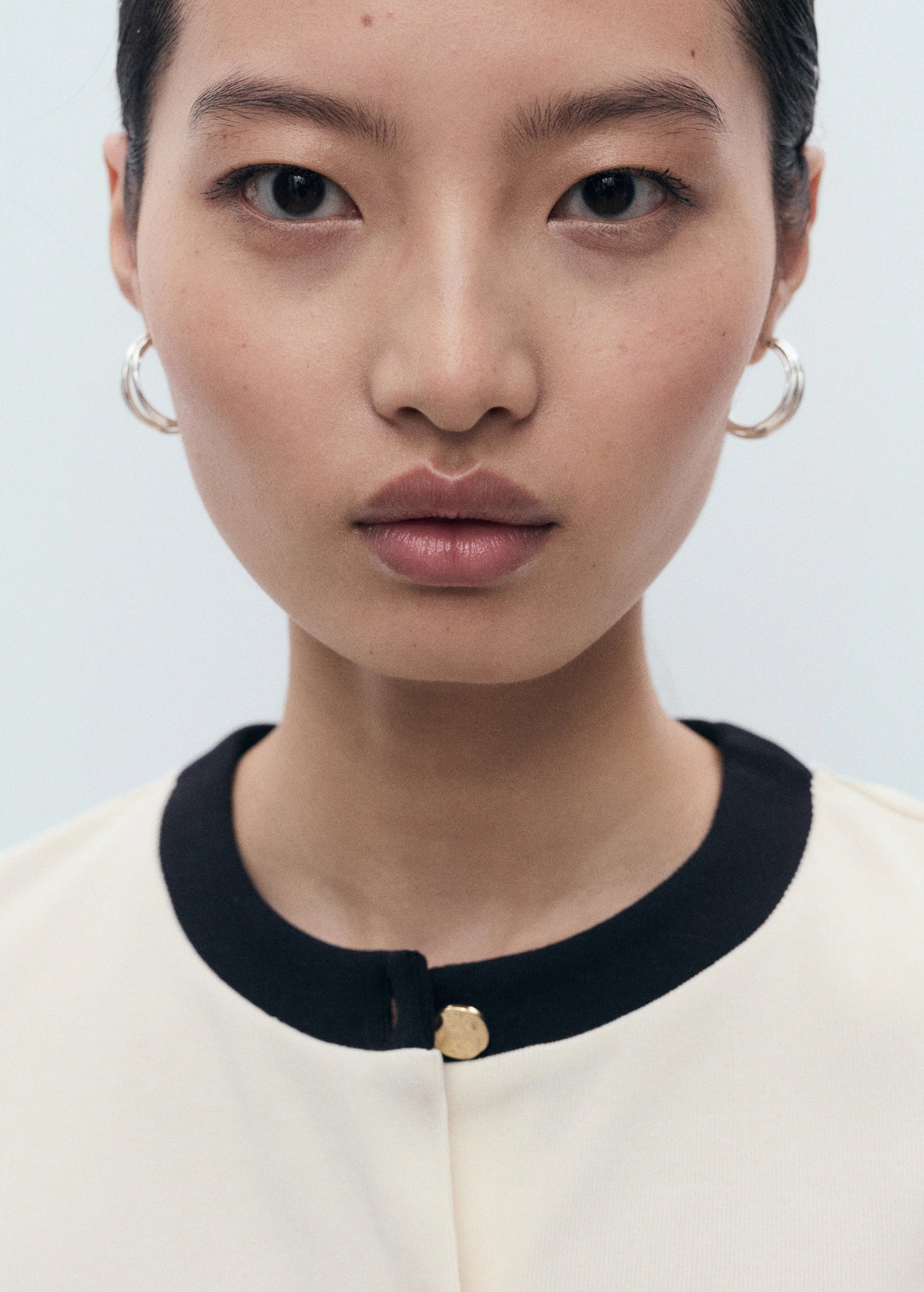 Contrasting Cotton Cardigan