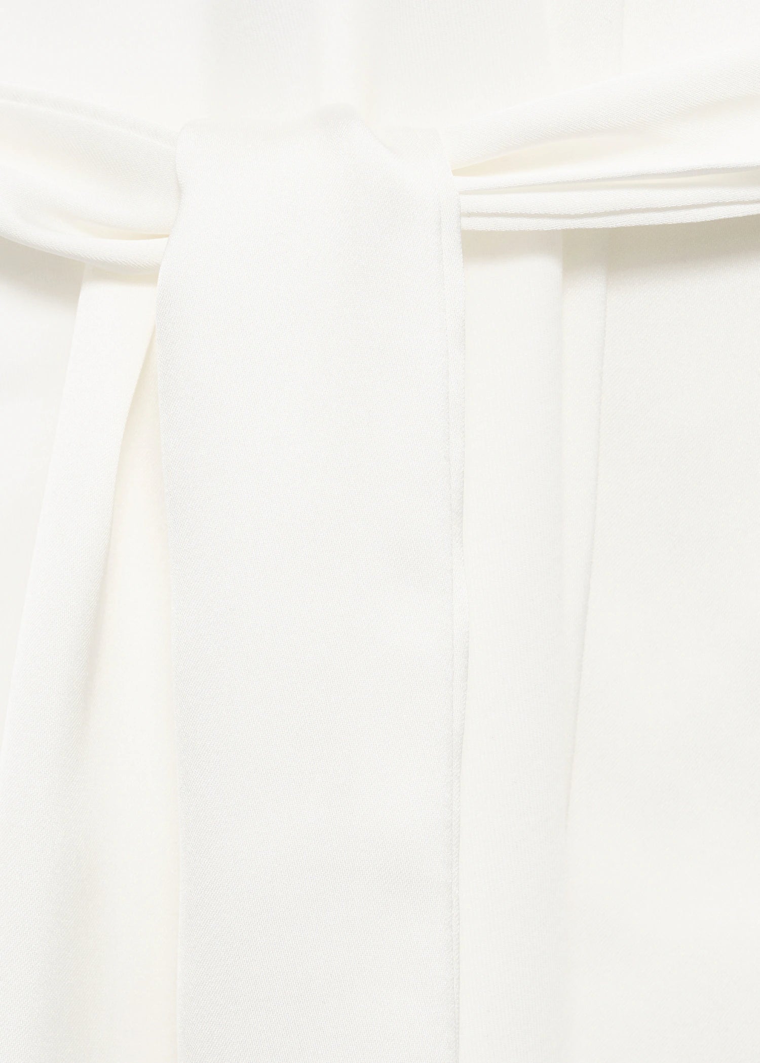 Cotton Dressing Gown With Satin Trim