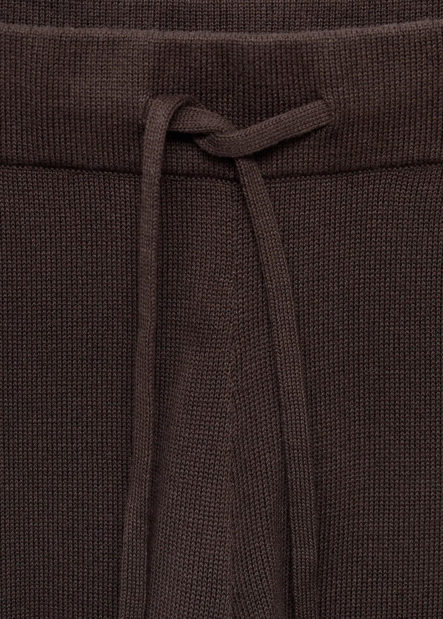 Cotton Knitted Turn Up Trousers