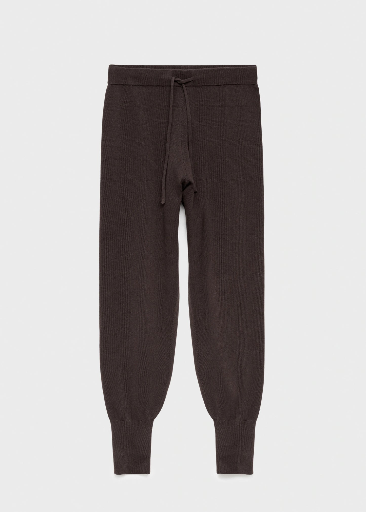 Cotton Knitted Turn Up Trousers