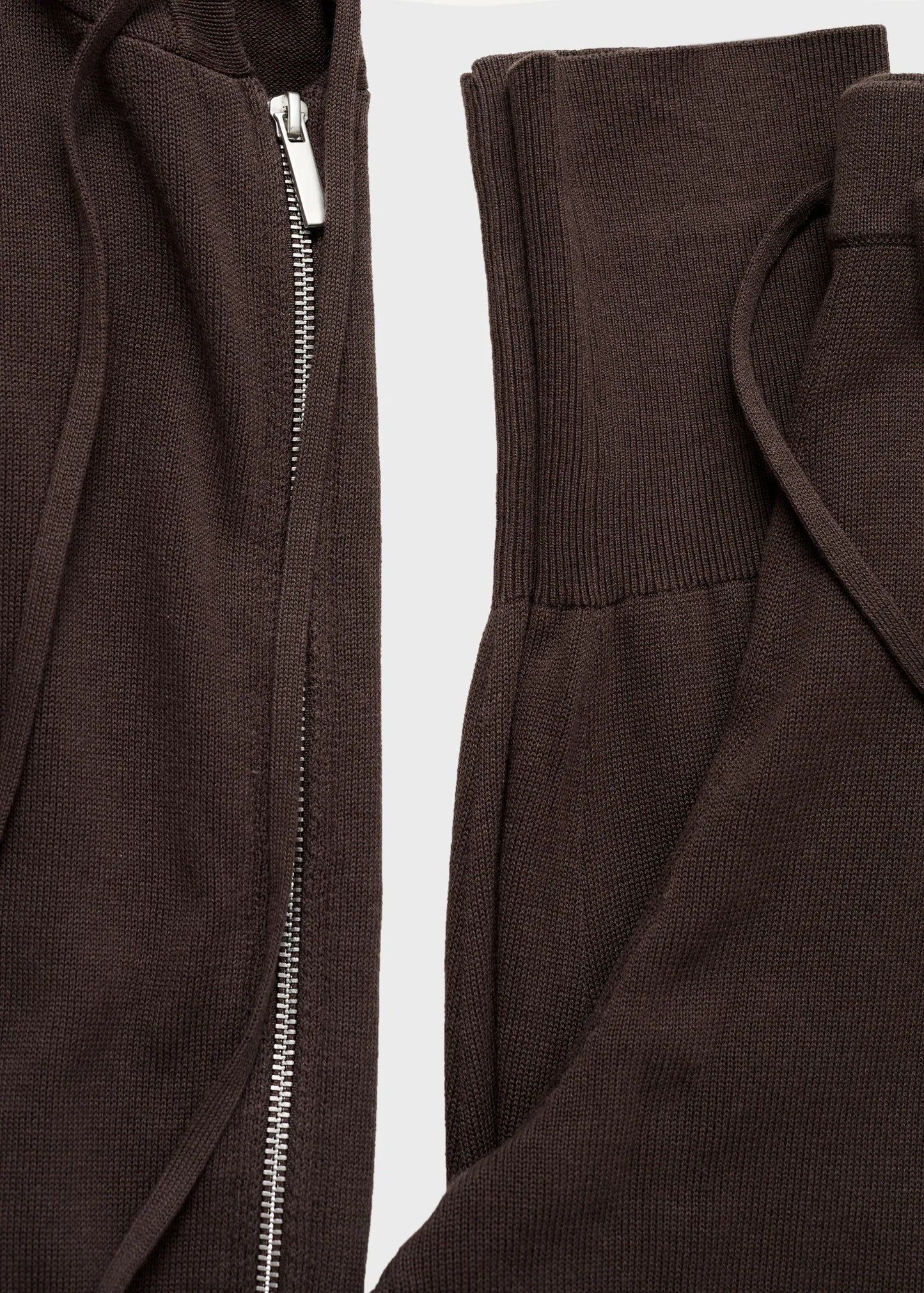 Cotton Knitted Turn Up Trousers