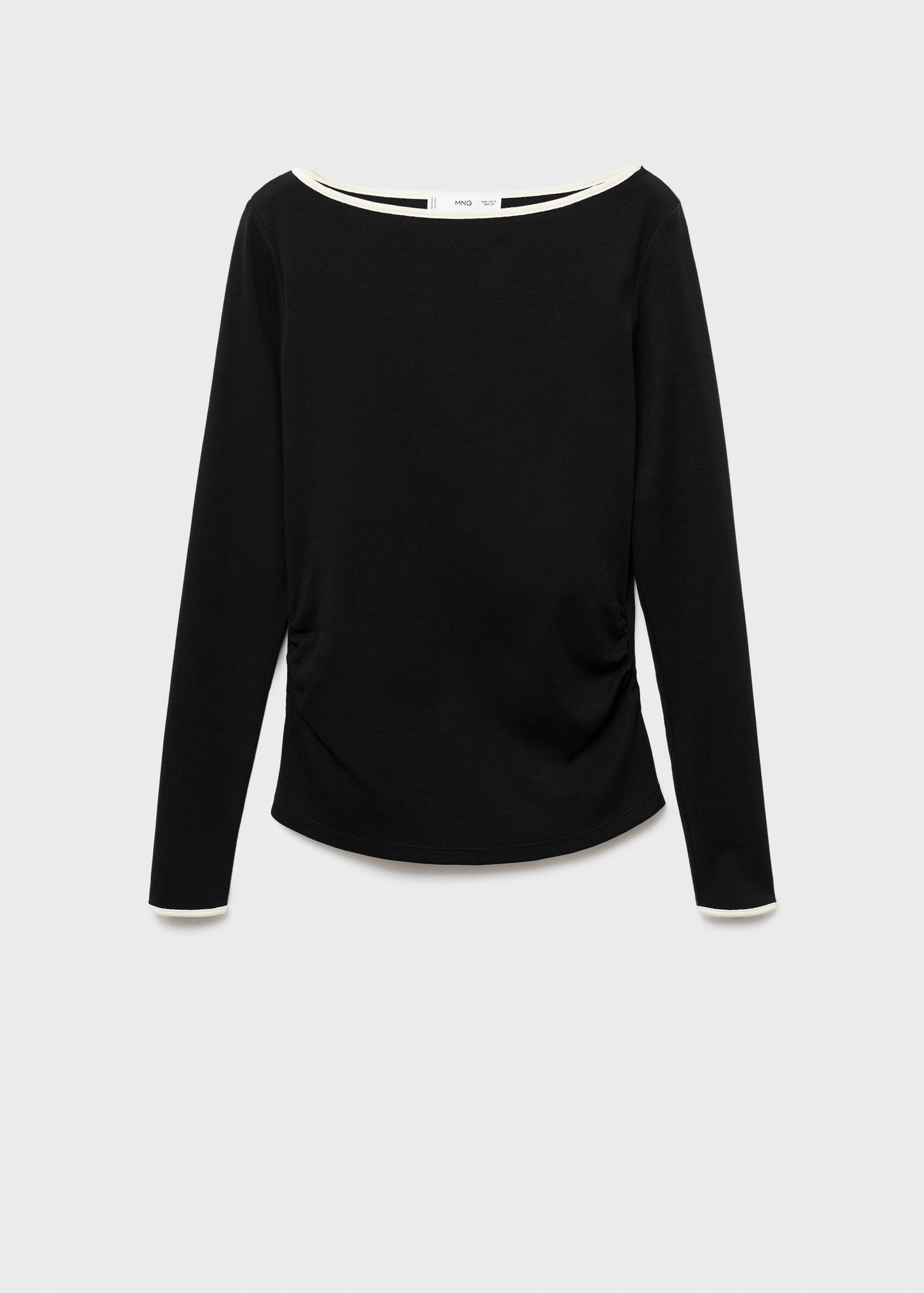 Cotton Maternity T Shirt With Buttoned Cuffs