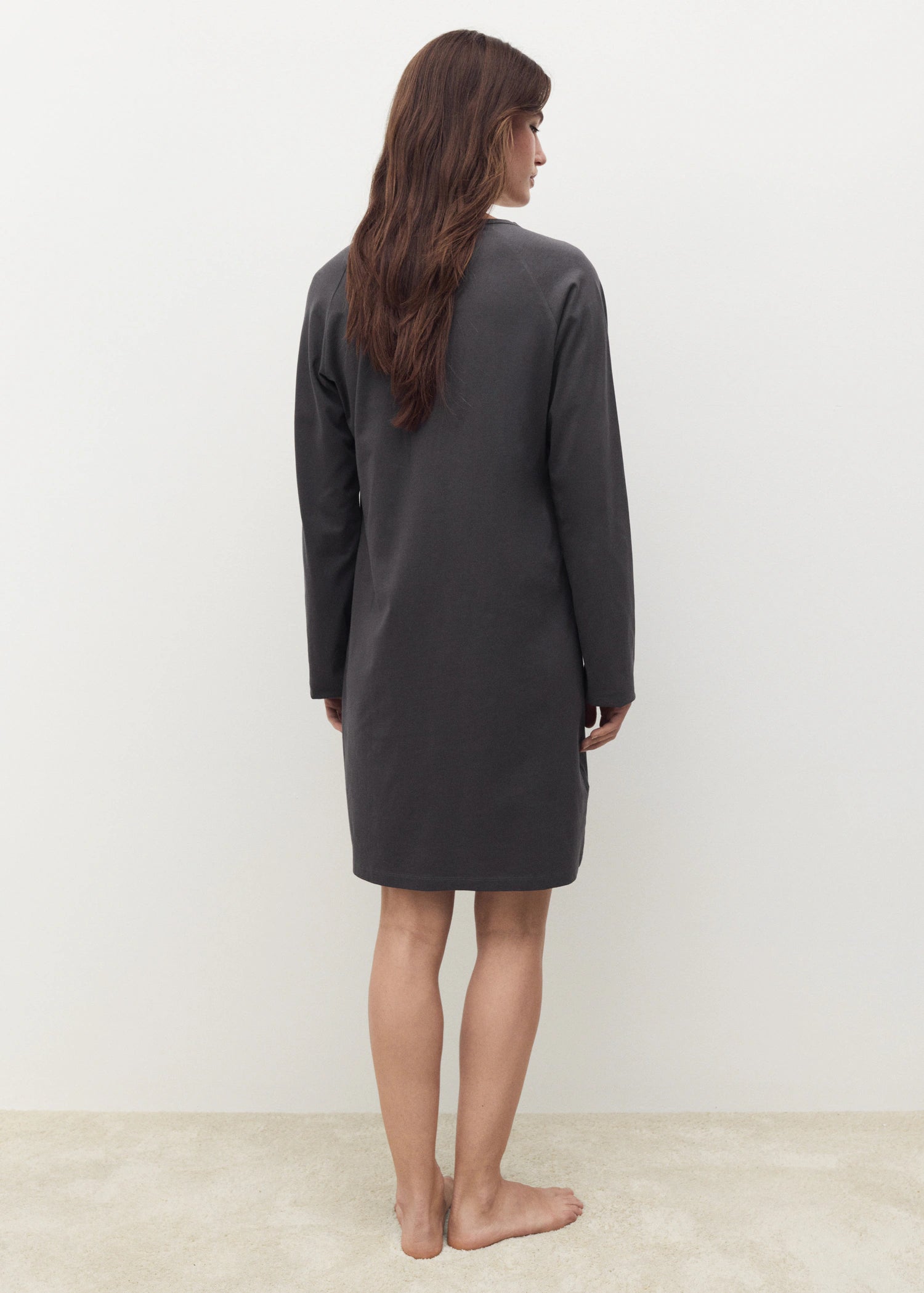 Cotton Nightdress With Button Detail