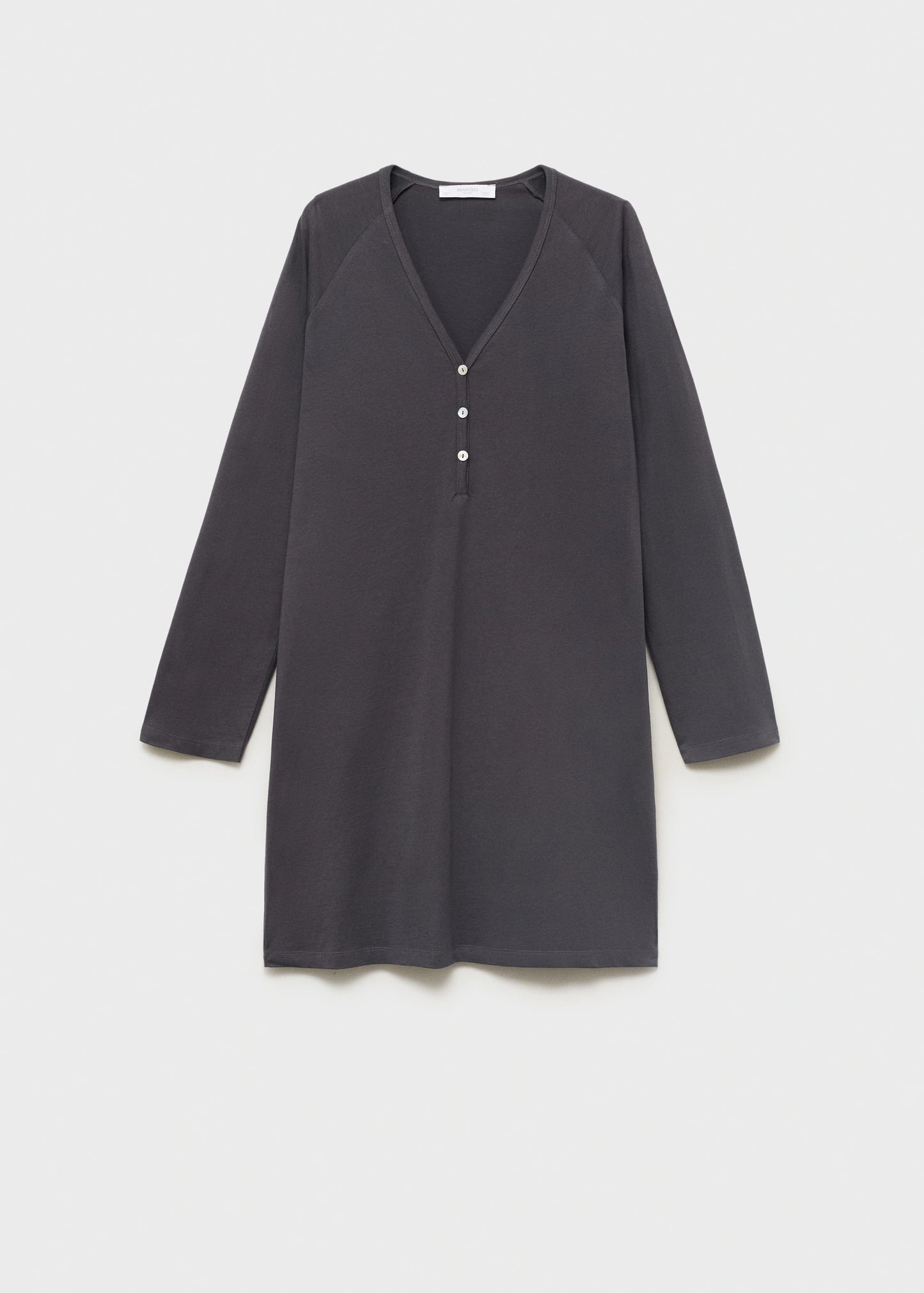 Cotton Nightdress With Button Detail