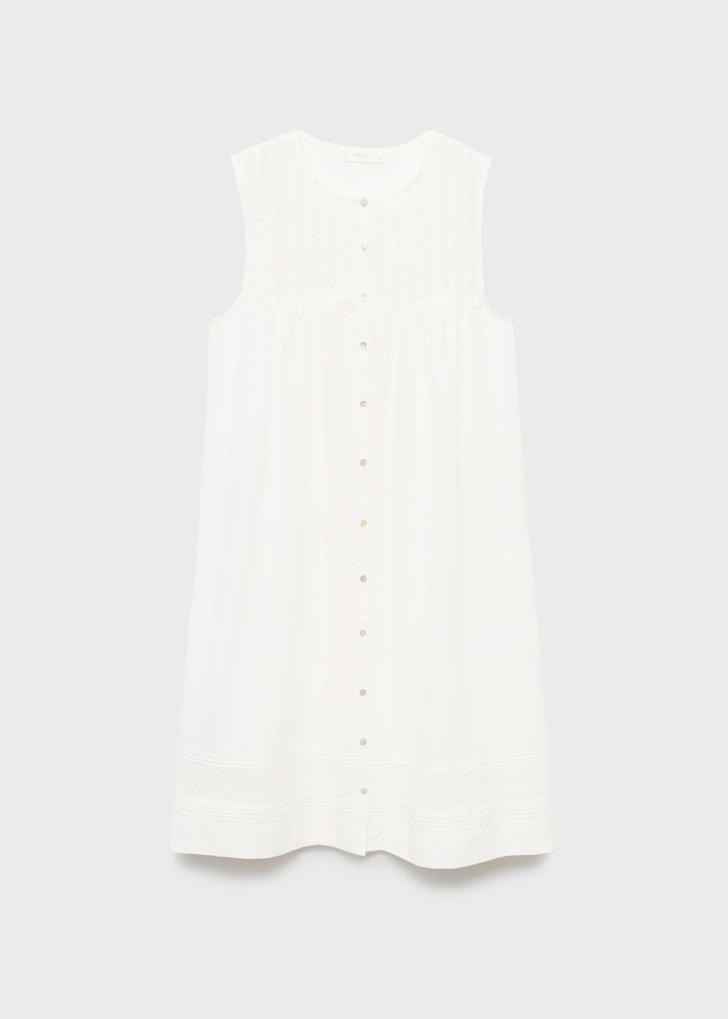 Cotton Nightgown With Lace Detail
