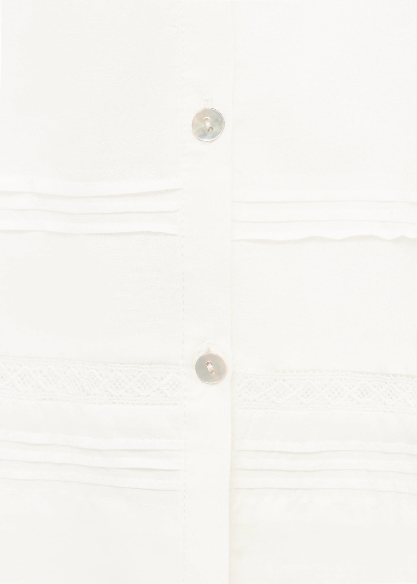 Cotton Nightgown With Lace Detail