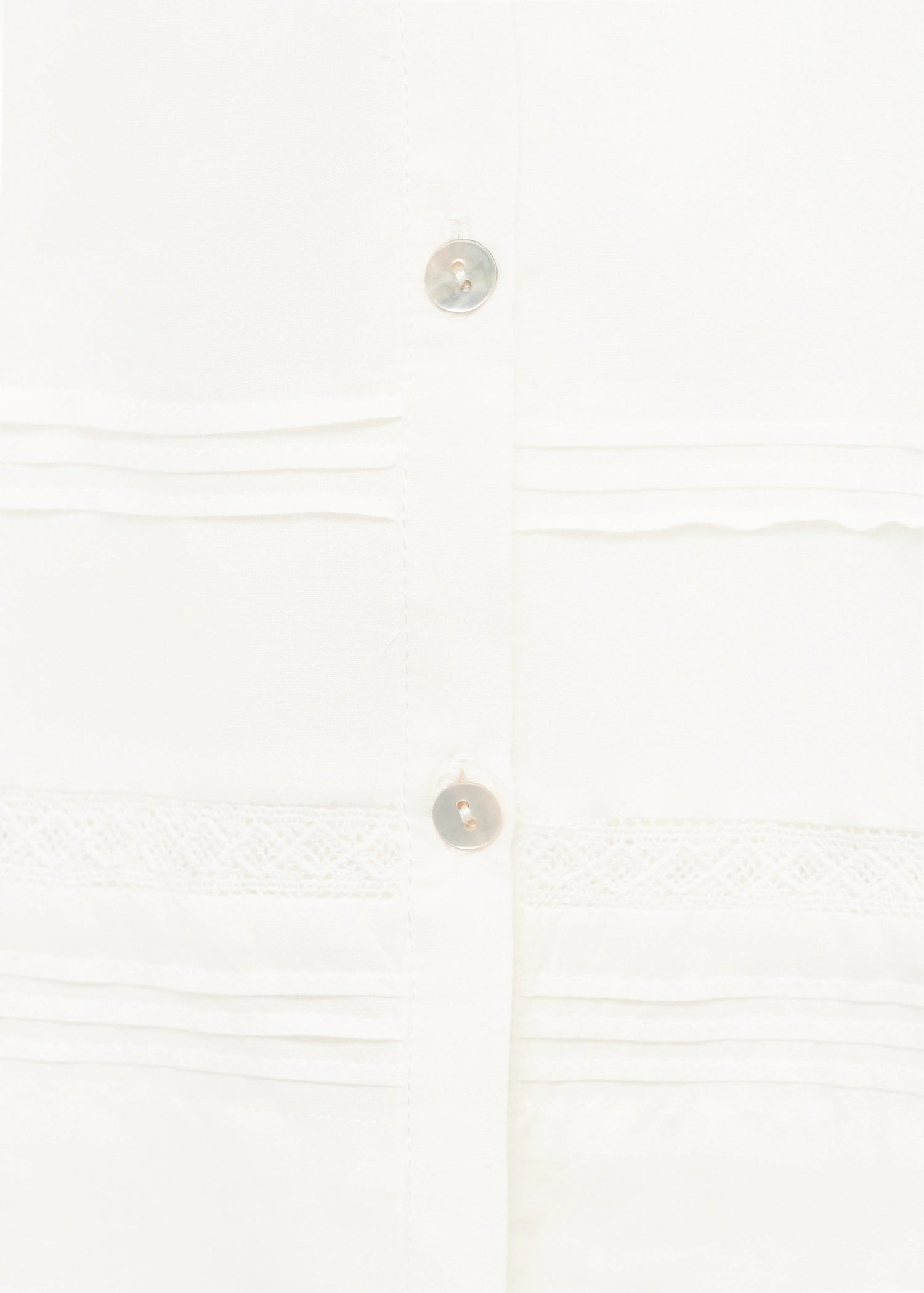 Cotton Nightgown With Lace Detail