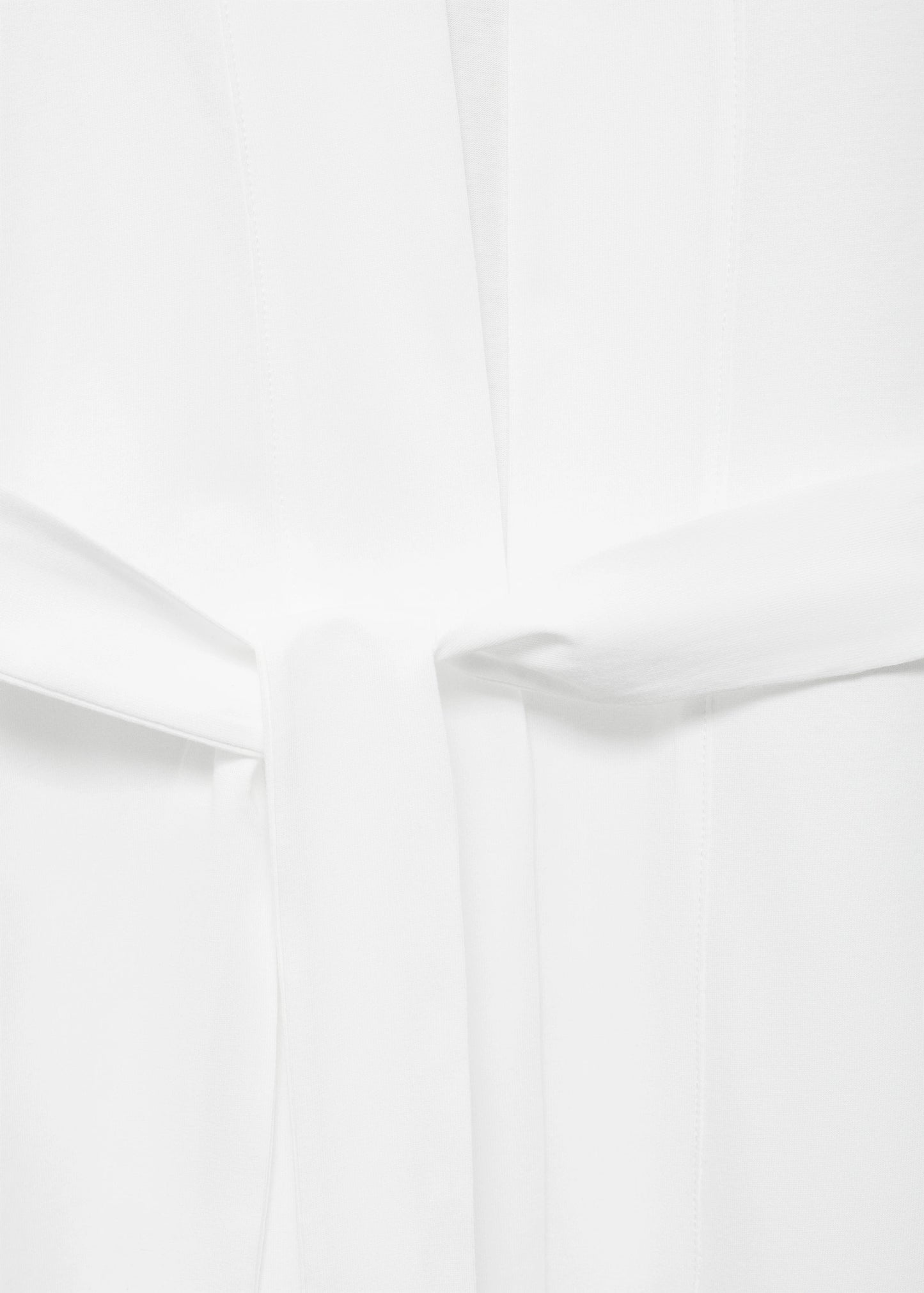 Cotton Robe With Lace