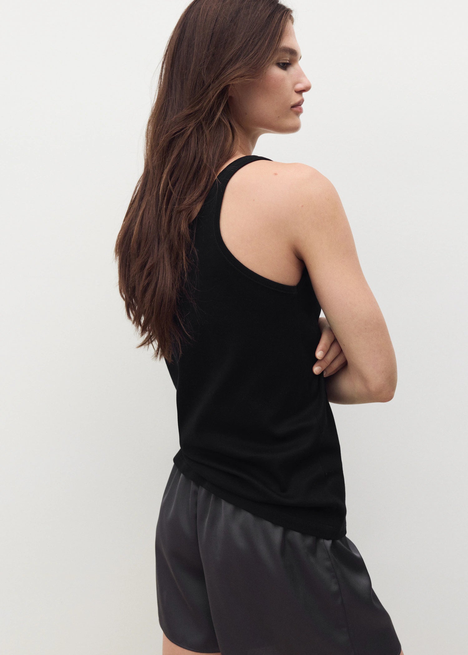 Cotton Round Neck Top