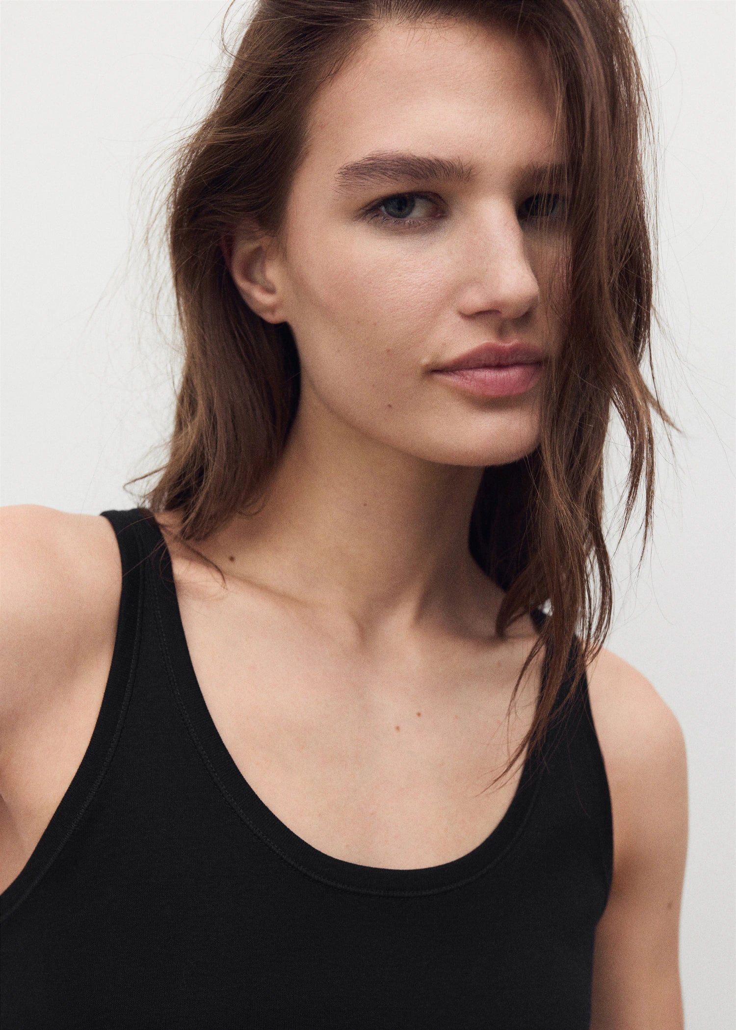 Cotton Round Neck Top