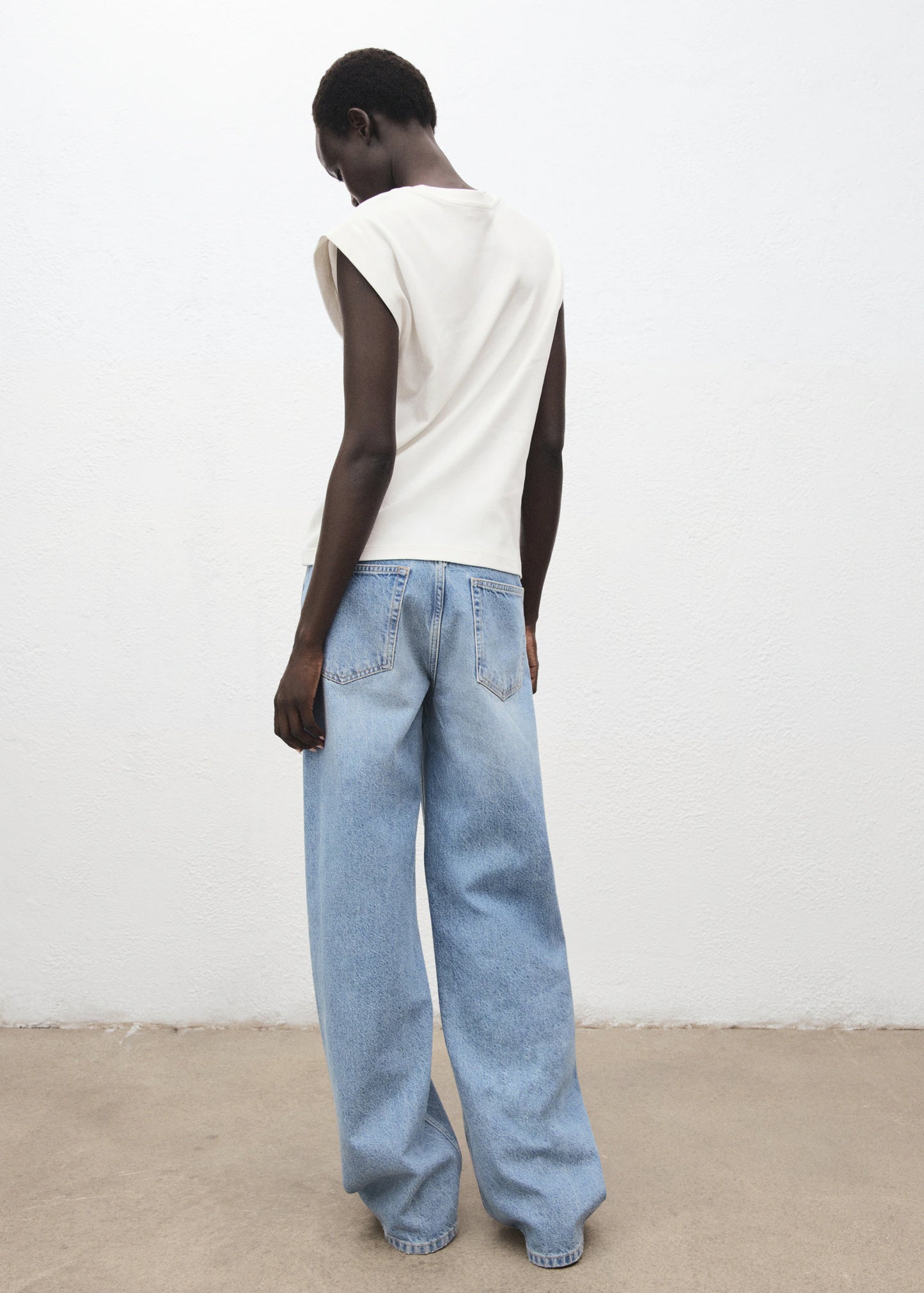 Cotton Sleeveless T Shirt