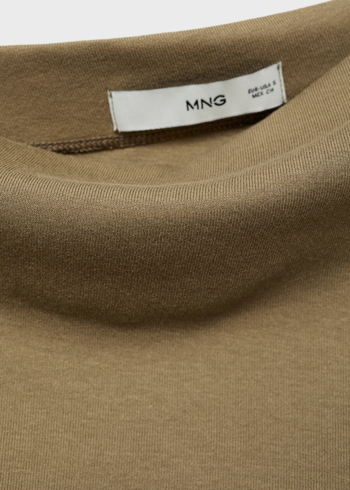 Cotton Top With Asymmetrical Neckline