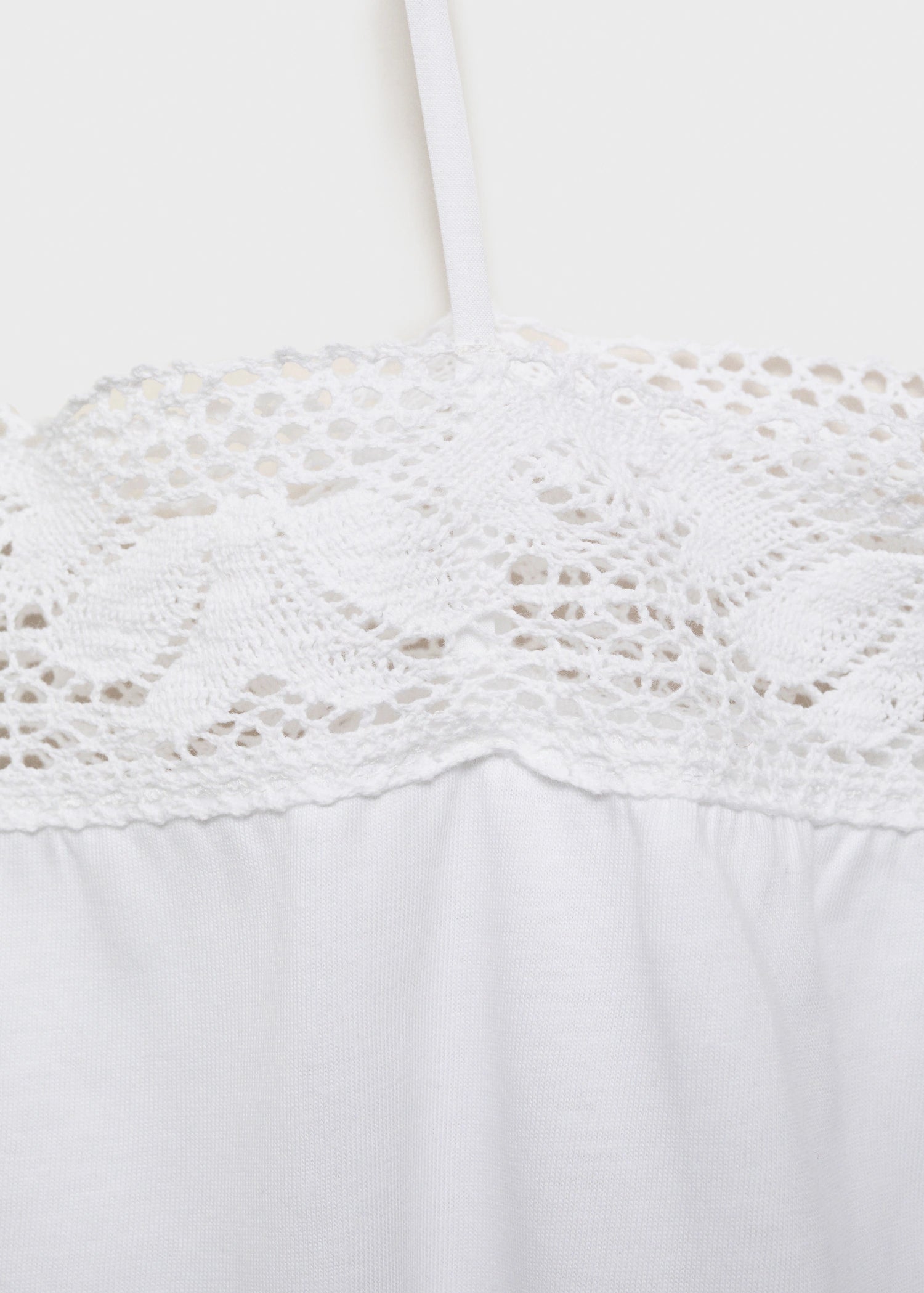 Cotton Top With Lace Straps