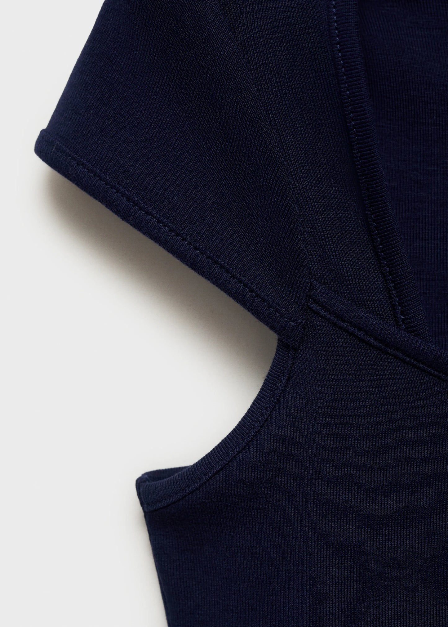 Cotton T Shirt With Low Neckline