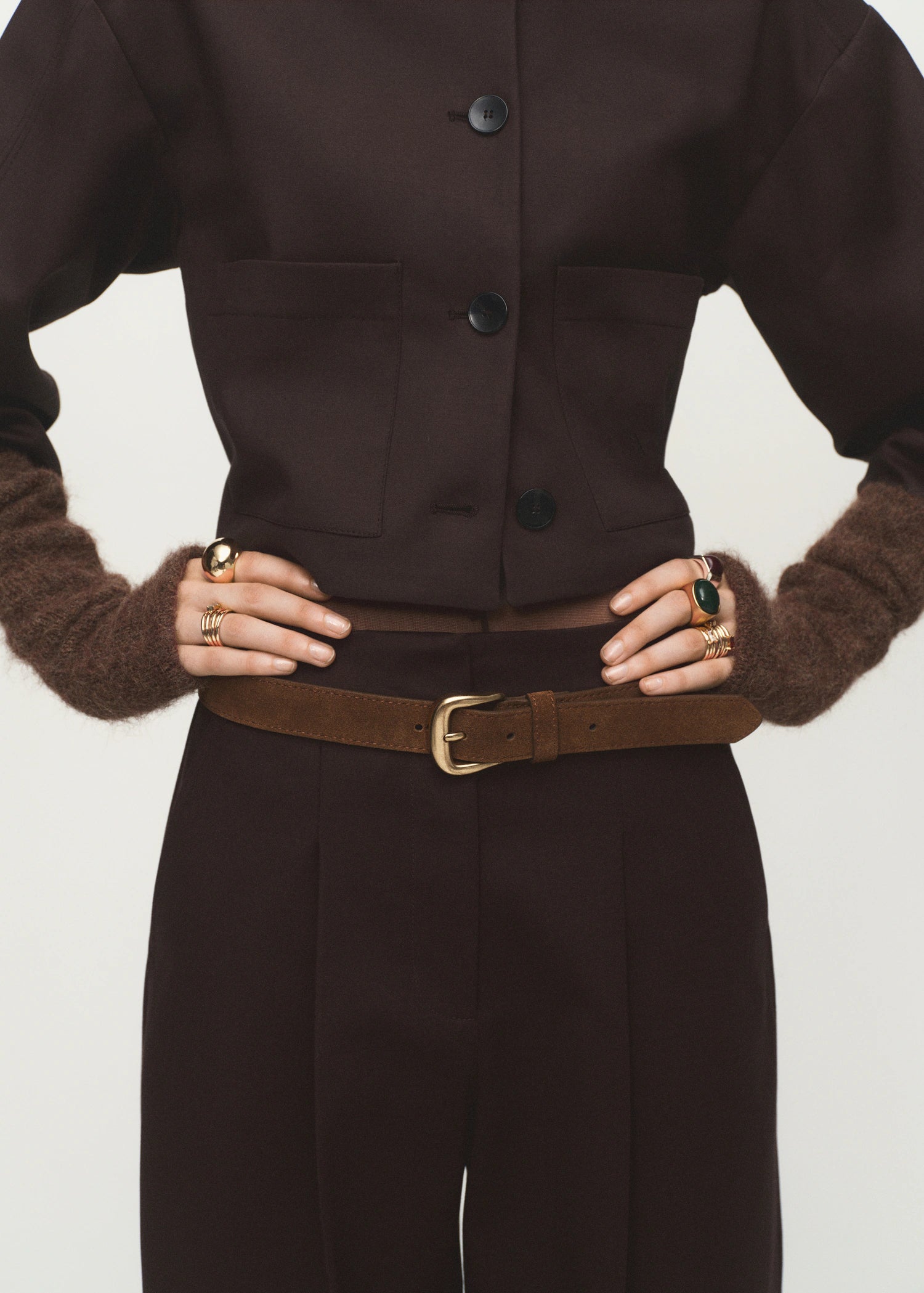 Cropped Jacket With Pockets