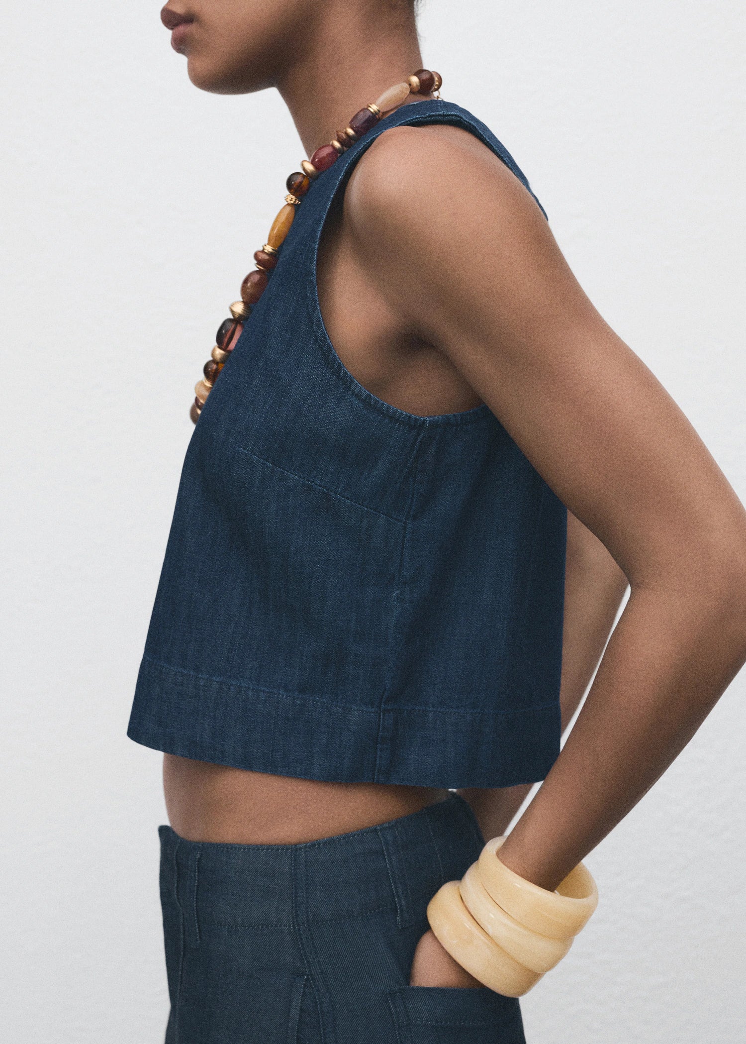 Denim Crop Top