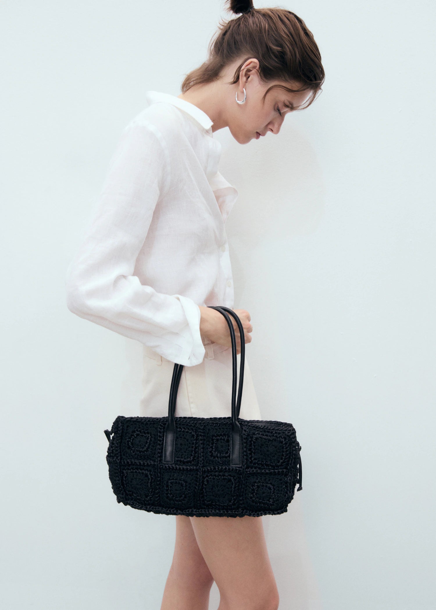 Denim Culottes With Double Belt