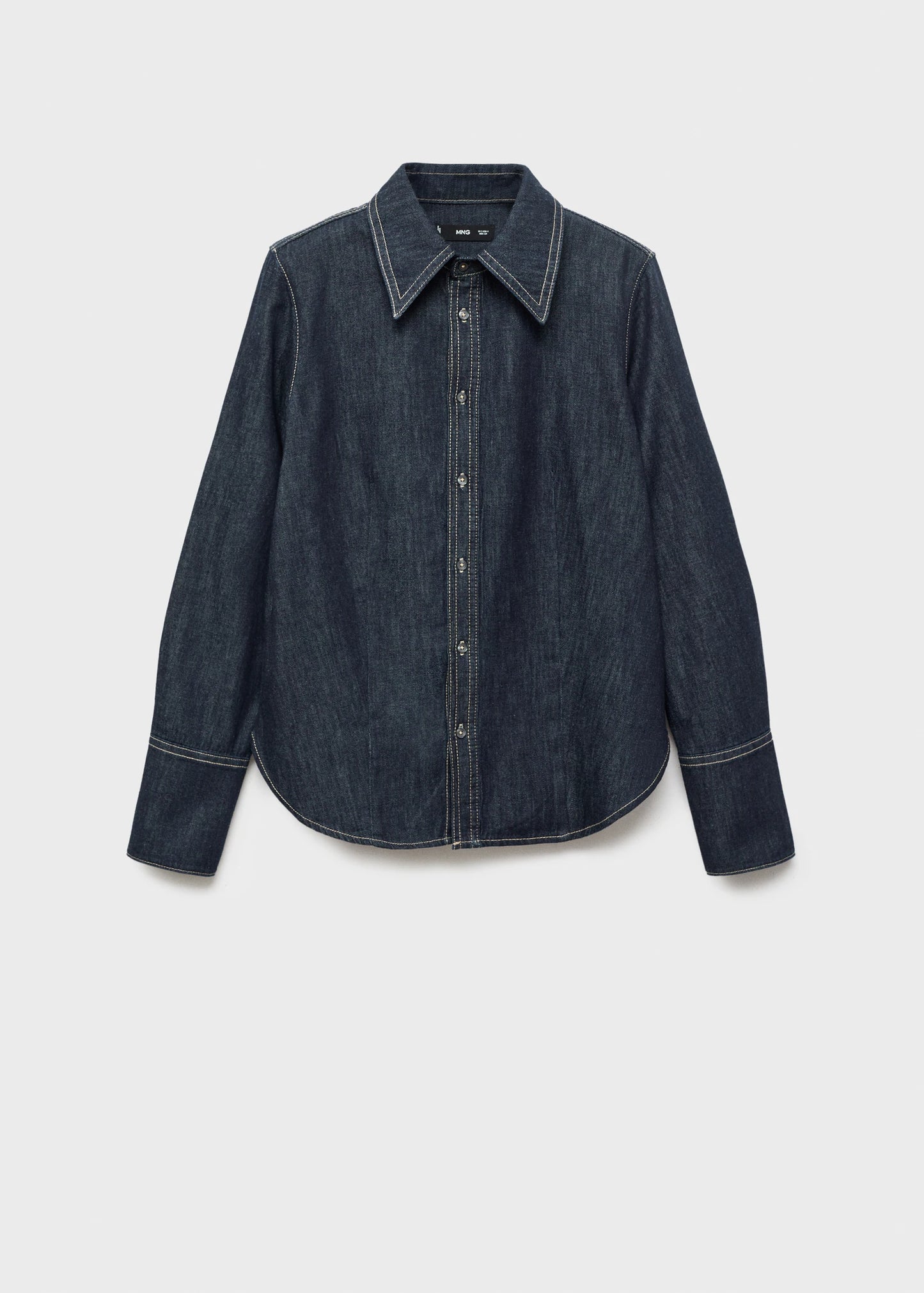 Denim Shirt With Seams