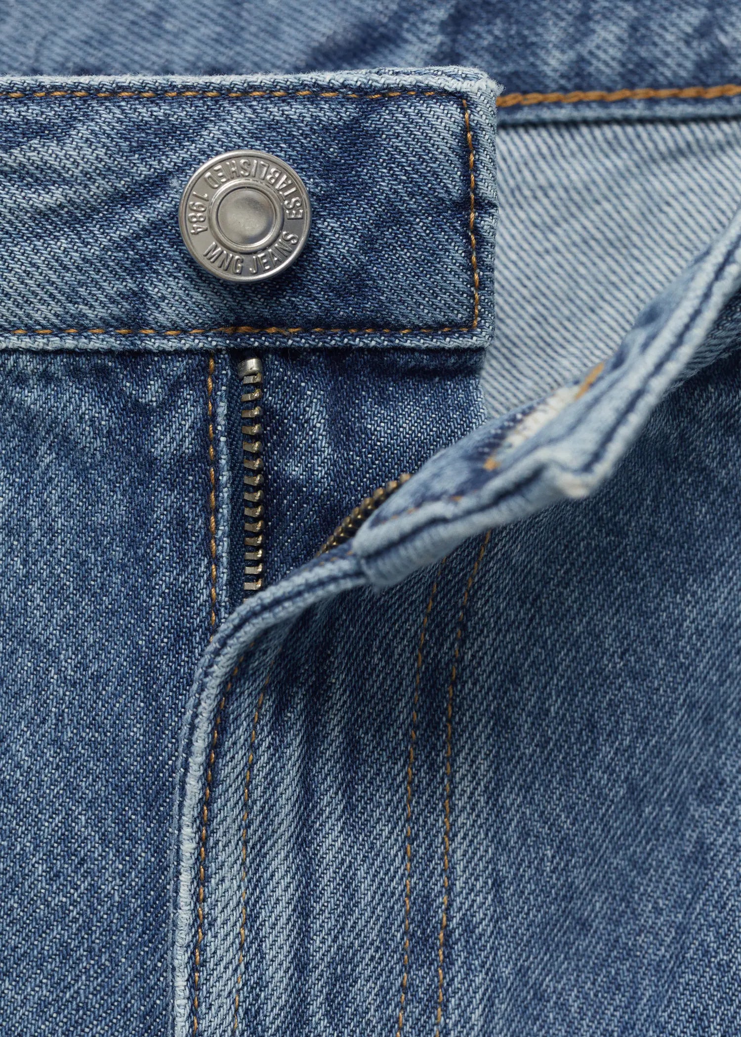 Denim Shorts With Frayed Hem And Pleats