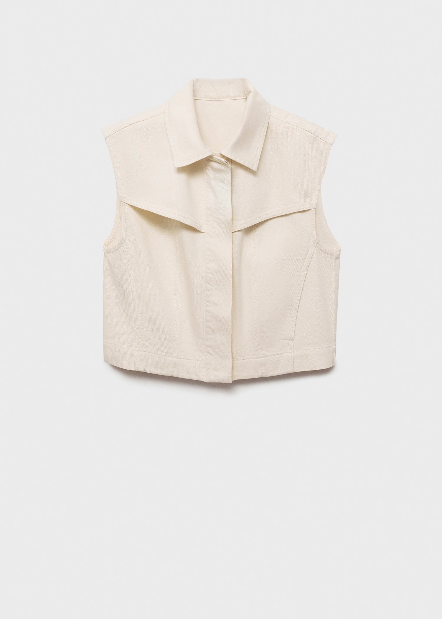 Denim Effect Waistcoat