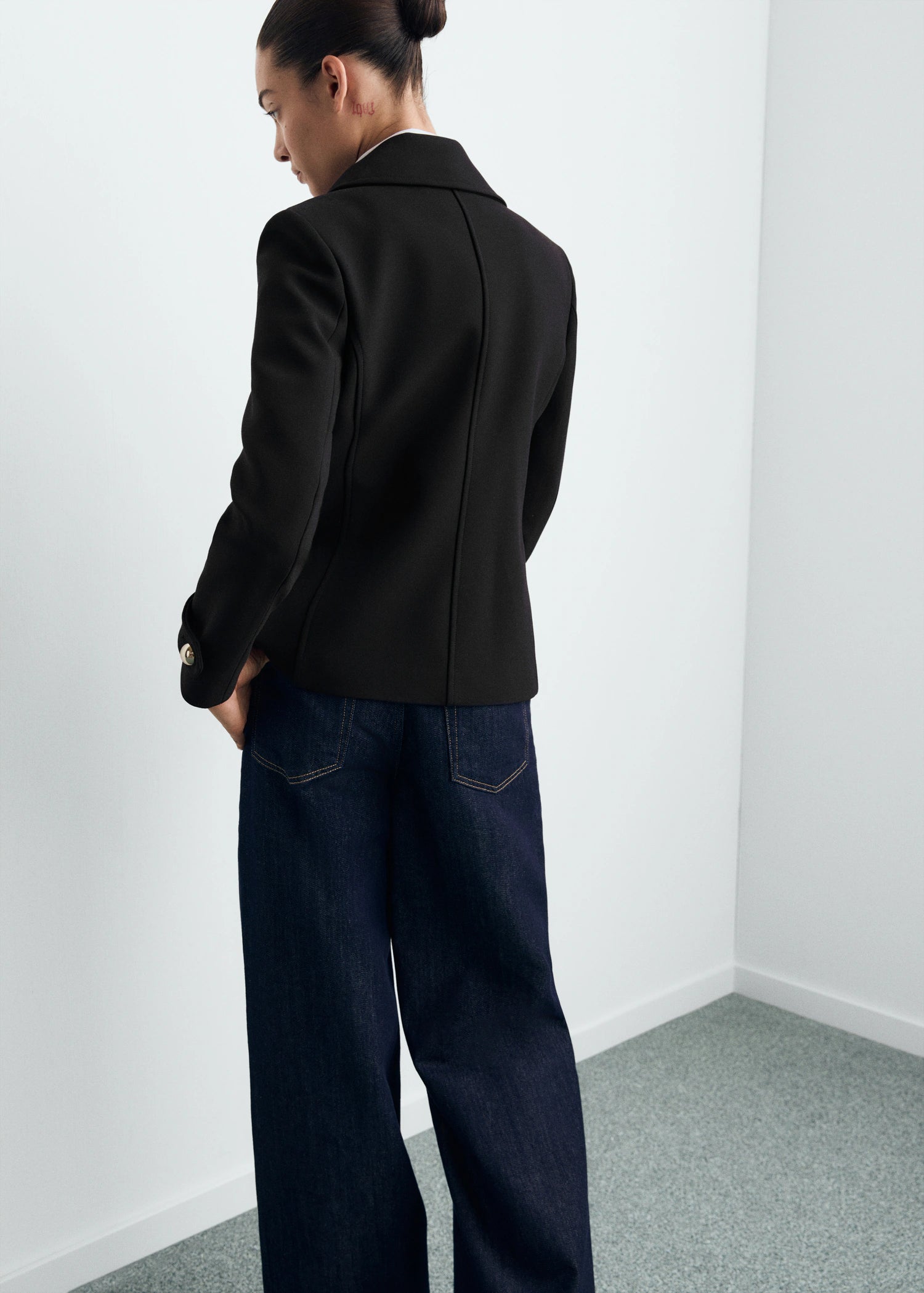 Double Breasted Jacket With Lapels