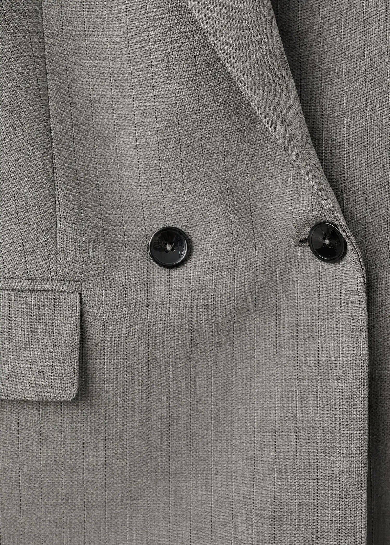 Double Breasted Wool Blend Blazer