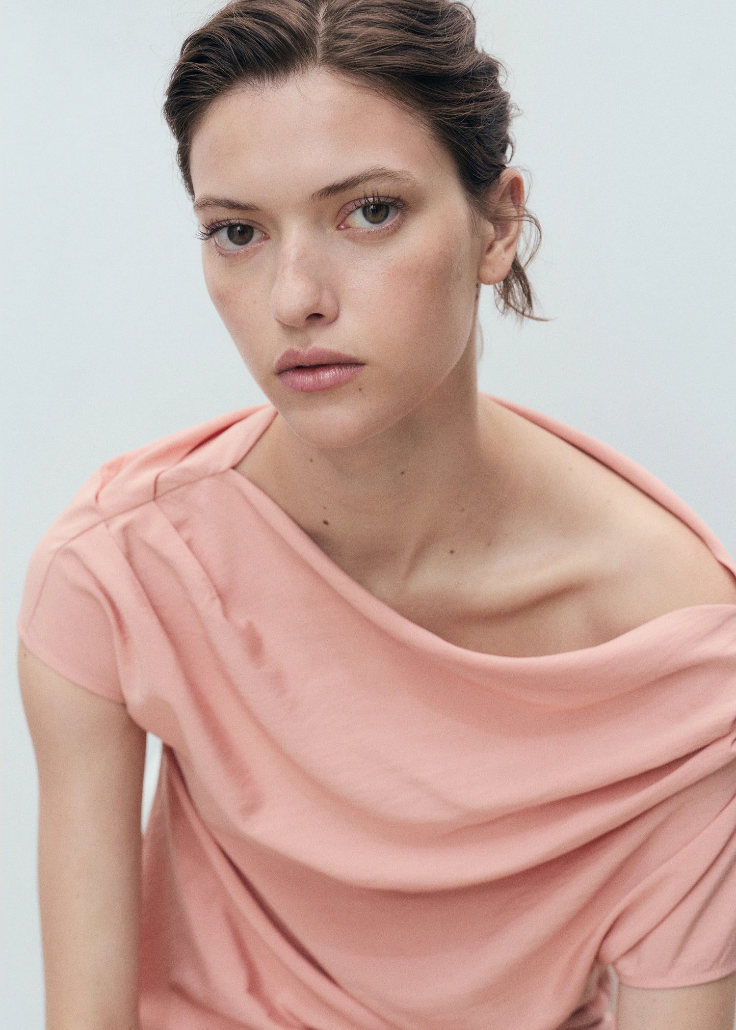 Draped Asymmetrical Blouse