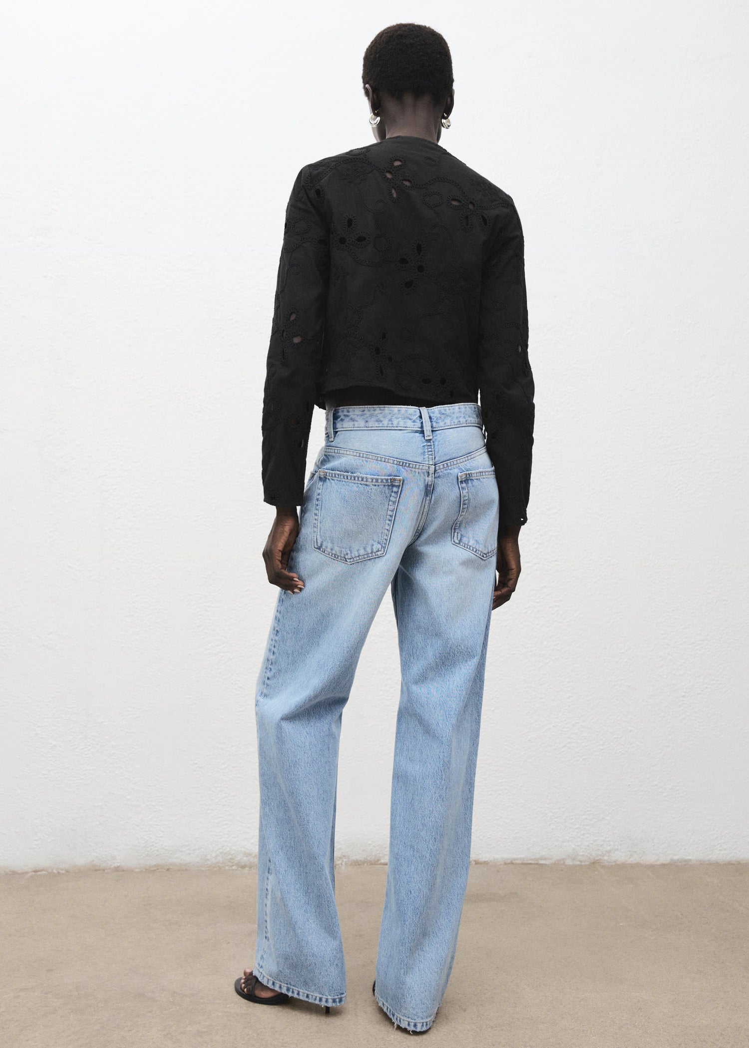 Embroidered Blouse With Buttons