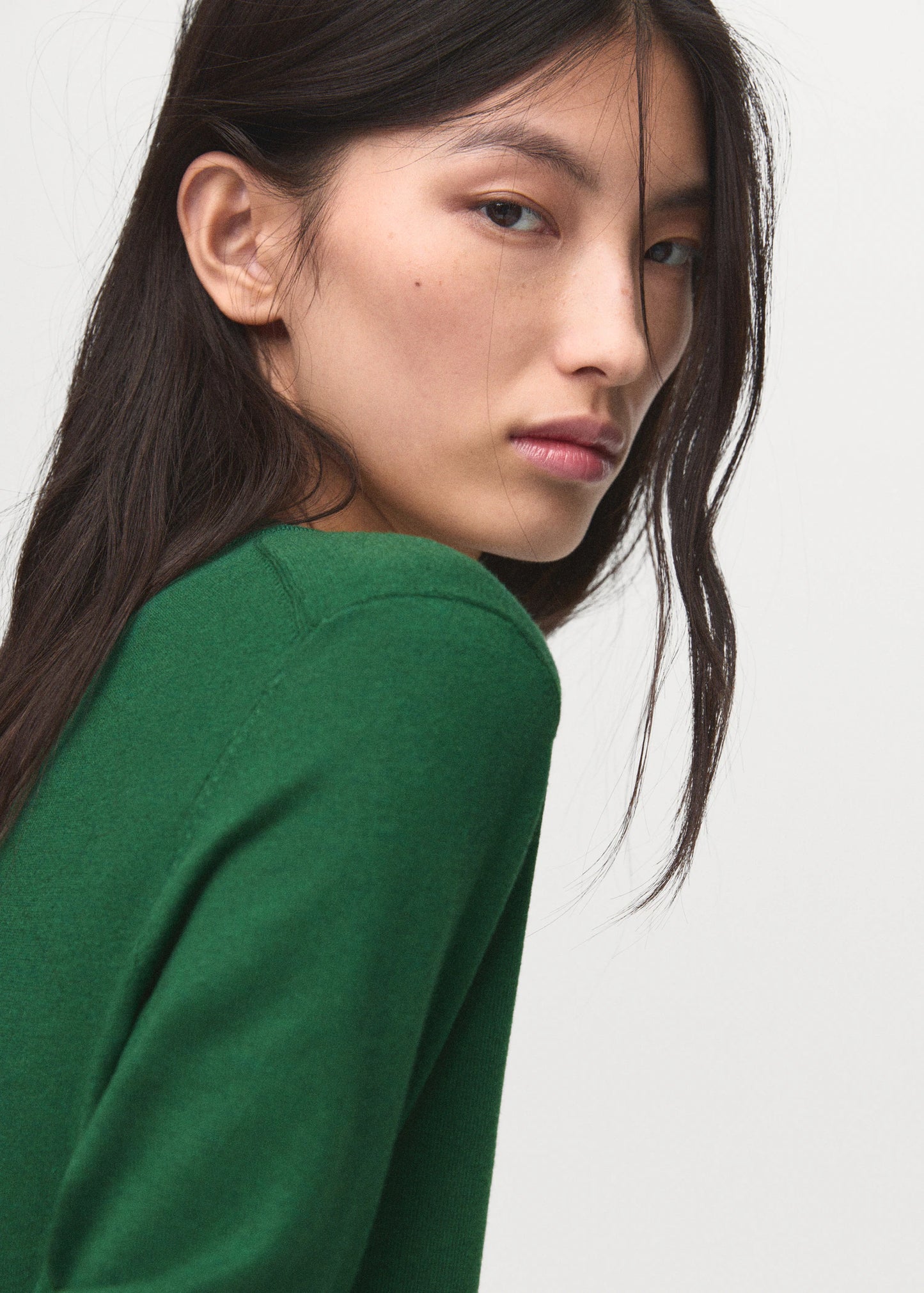 Fine Knit Crew Neck Sweater