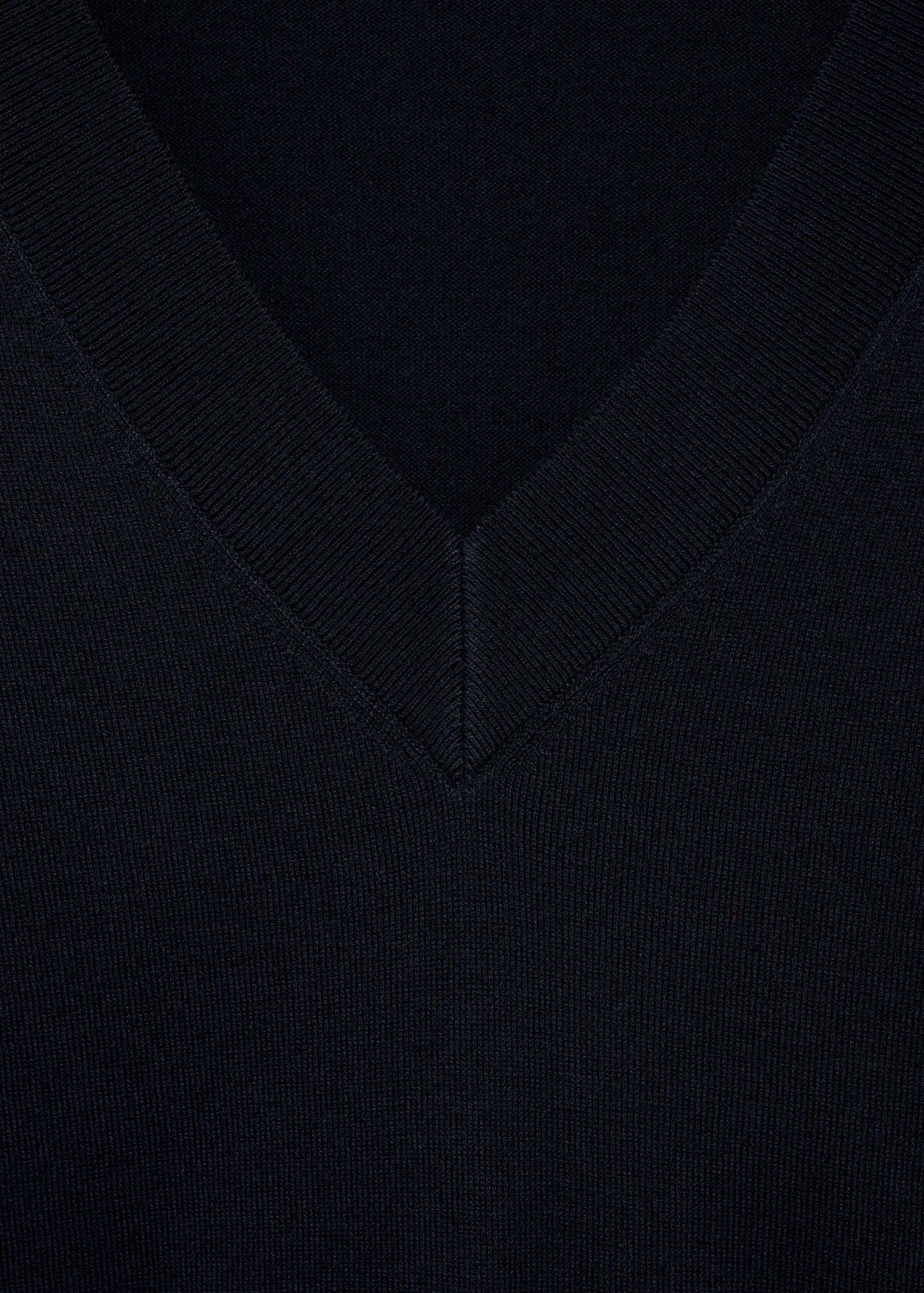 Fine Knit V Neck Sweater