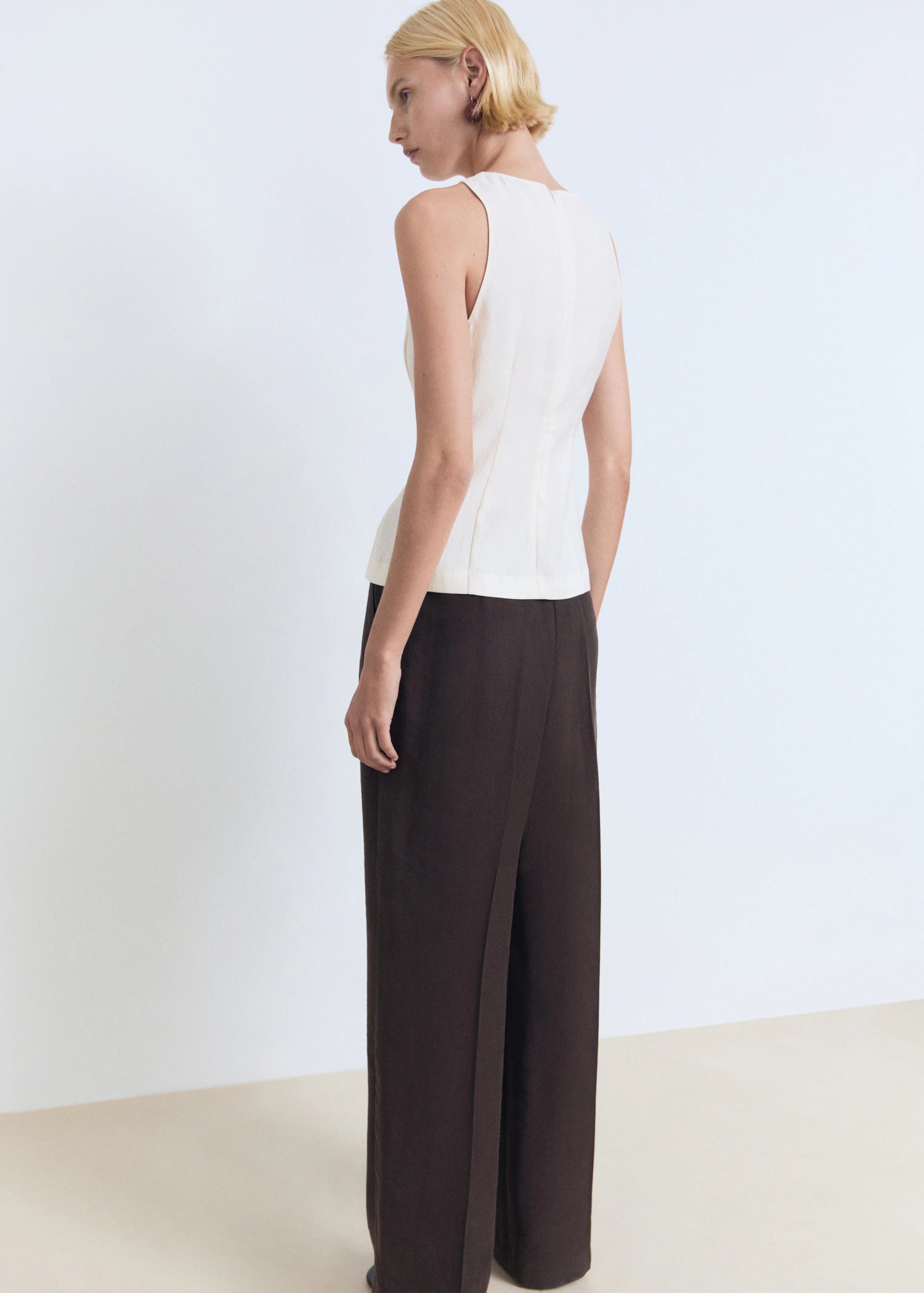 Fitted Halter Neck Blouse