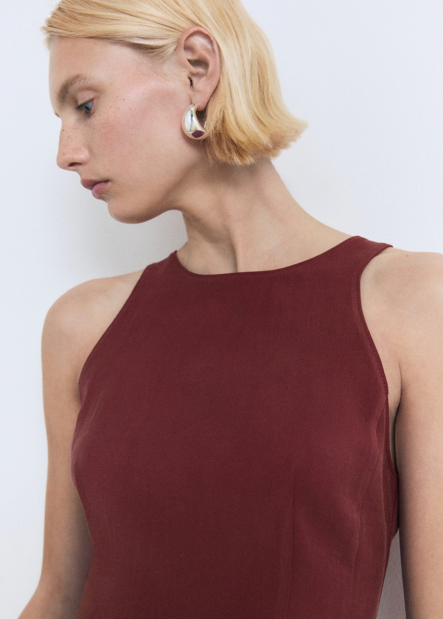 Fitted Halter Neck Blouse