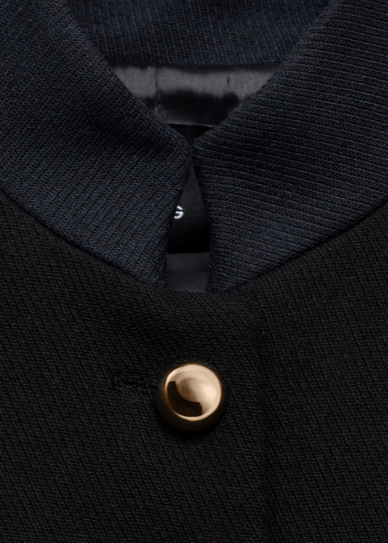 Fitted Jacket With Band Collar