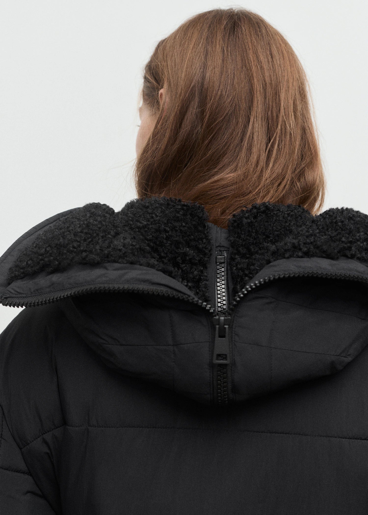 Fitted Quilted Anorak With Hood