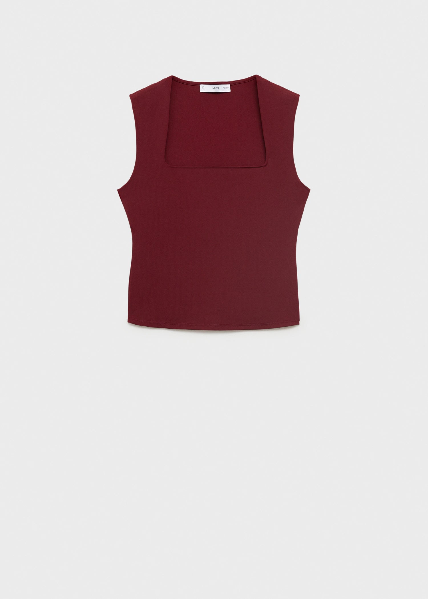 Fitted Top With Wide Straps