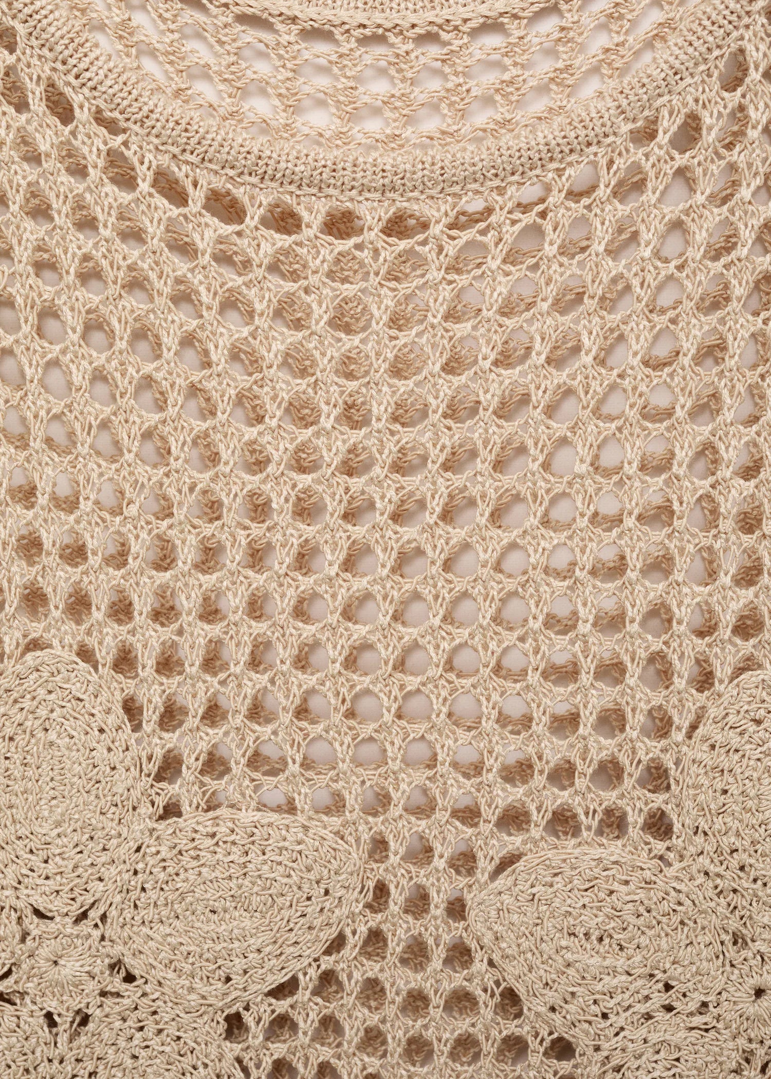 Floral Embroidered Crochet Top