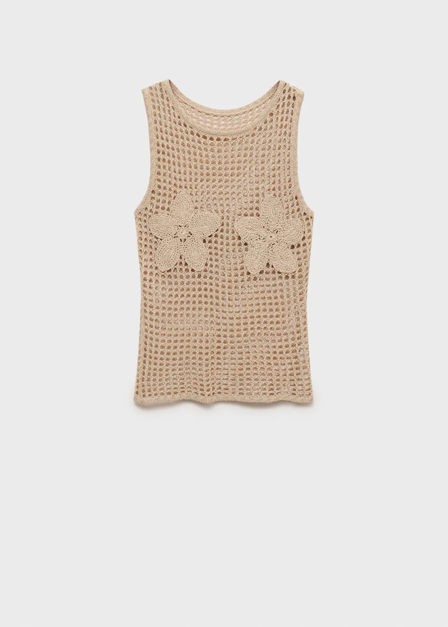 Floral Embroidered Crochet Top