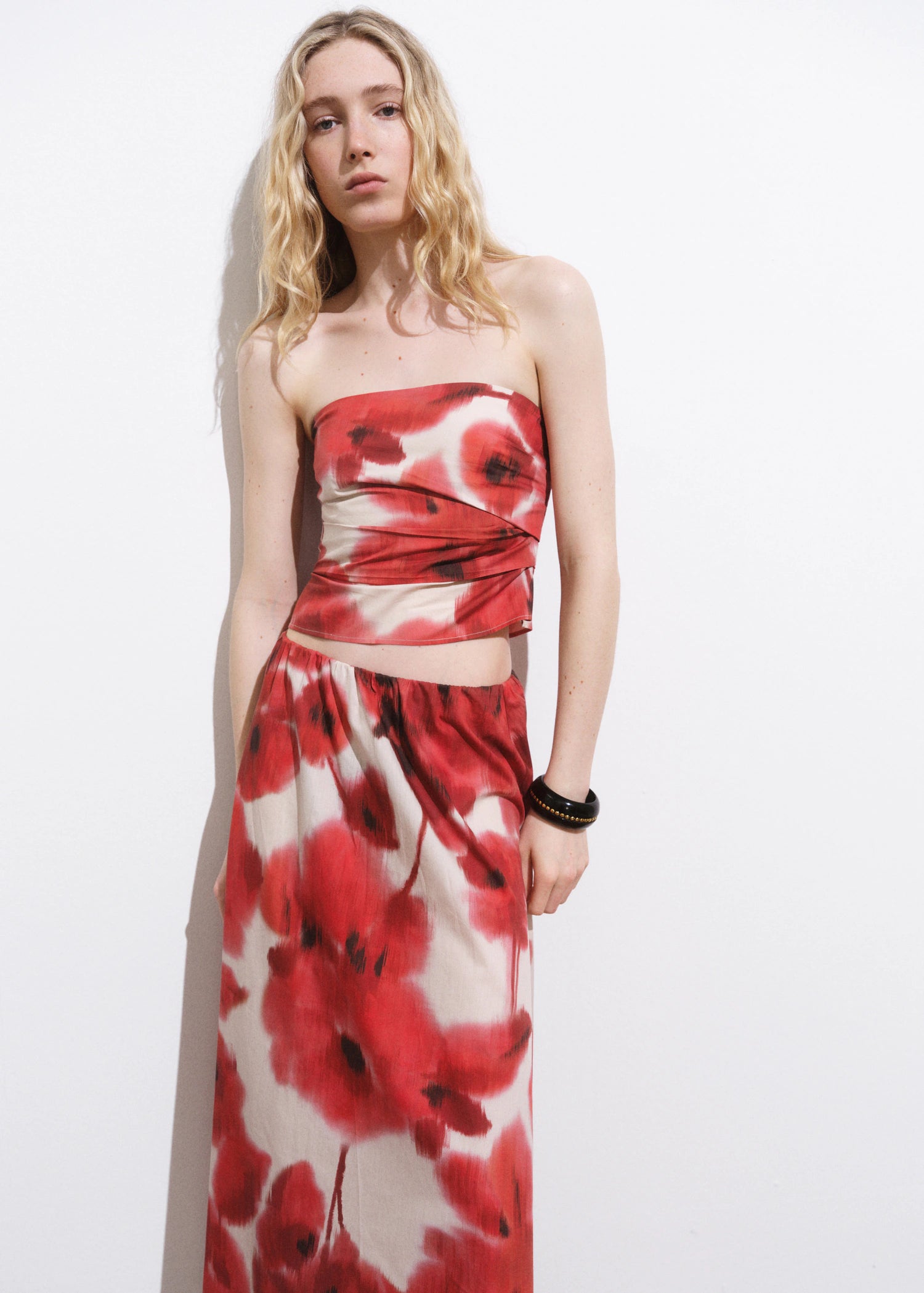 Floral Print Bandeau Top