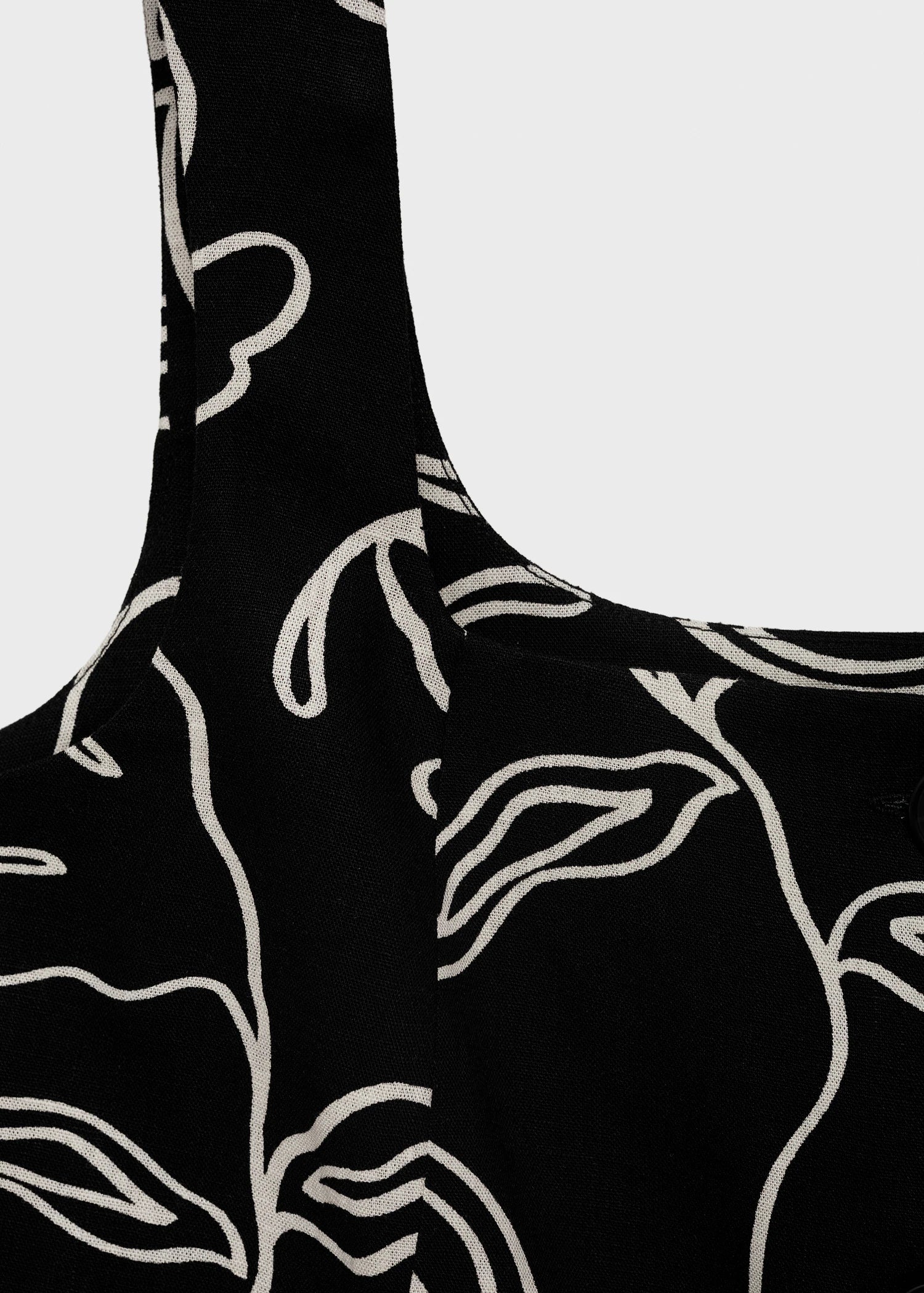 Floral Print Linen Suit Waistcoat