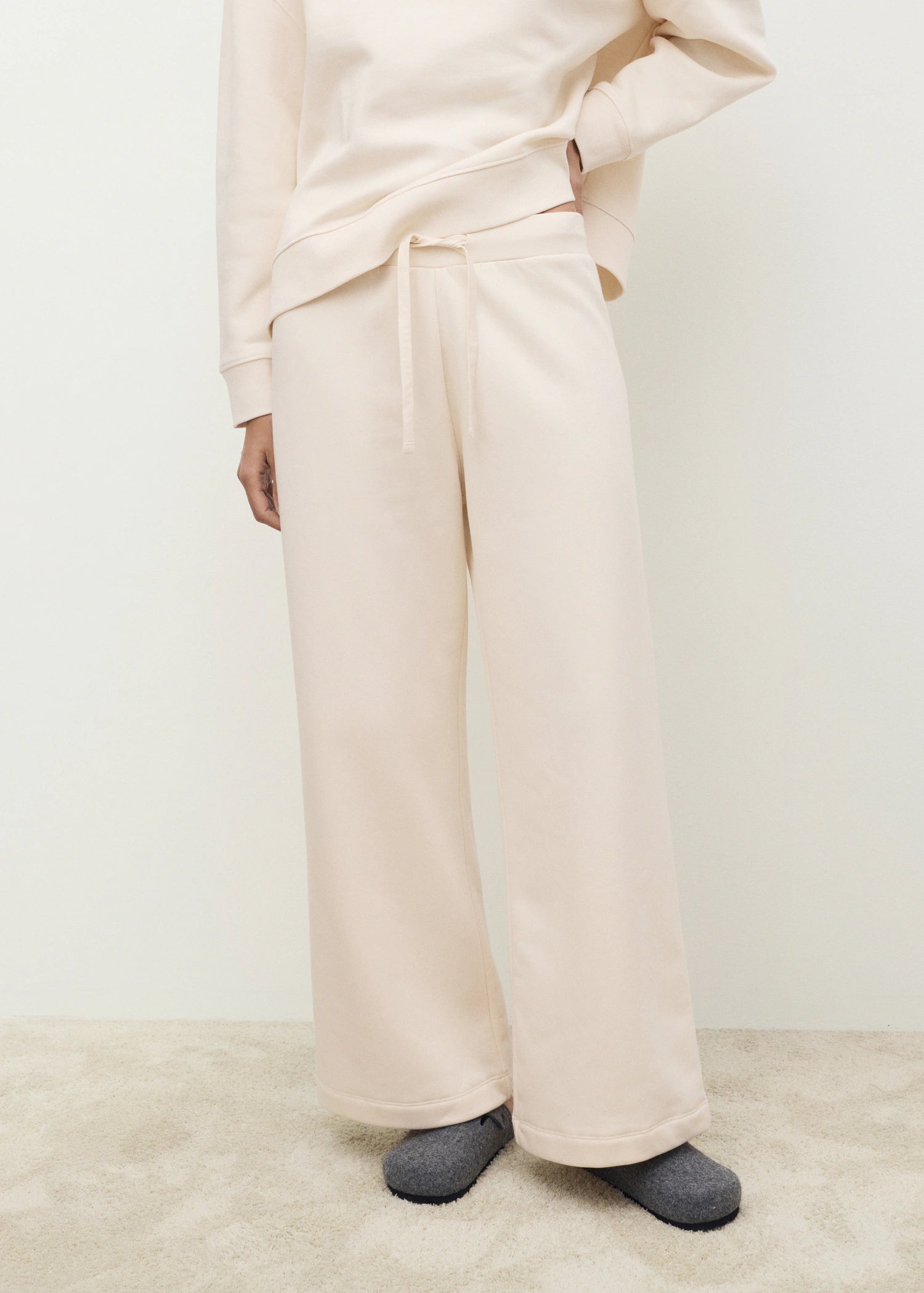 Fluid Long Cotton Trousers