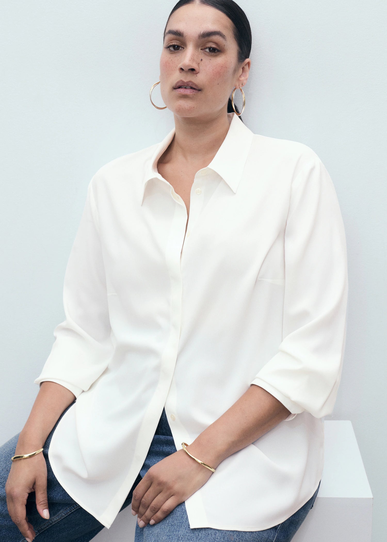 Fluid Long Sleeved Blouse